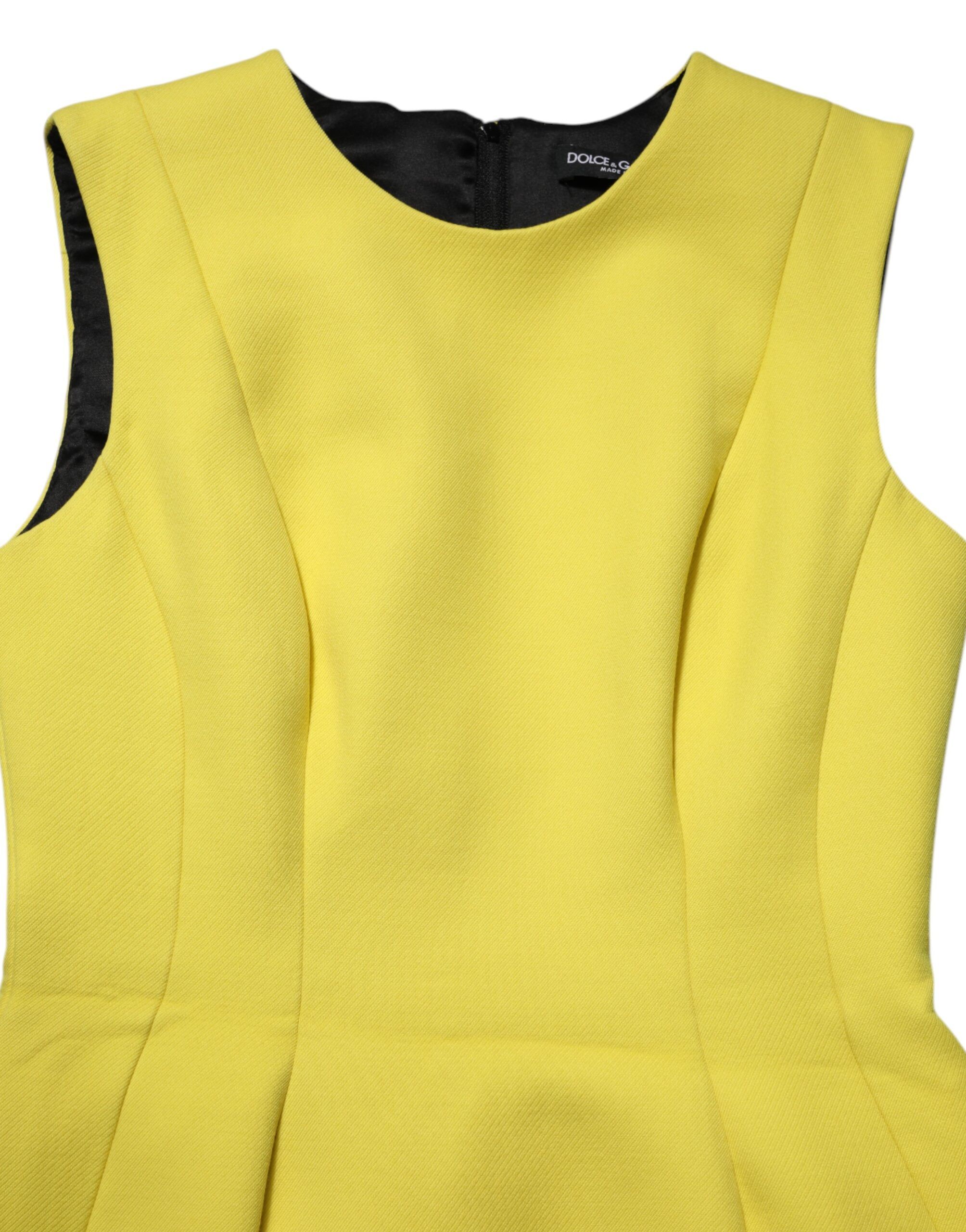 Yellow A-line Sheath Sleeveless Mini Women's Dress (Pre-Owned) - Dolce & Gabbana - Modalova