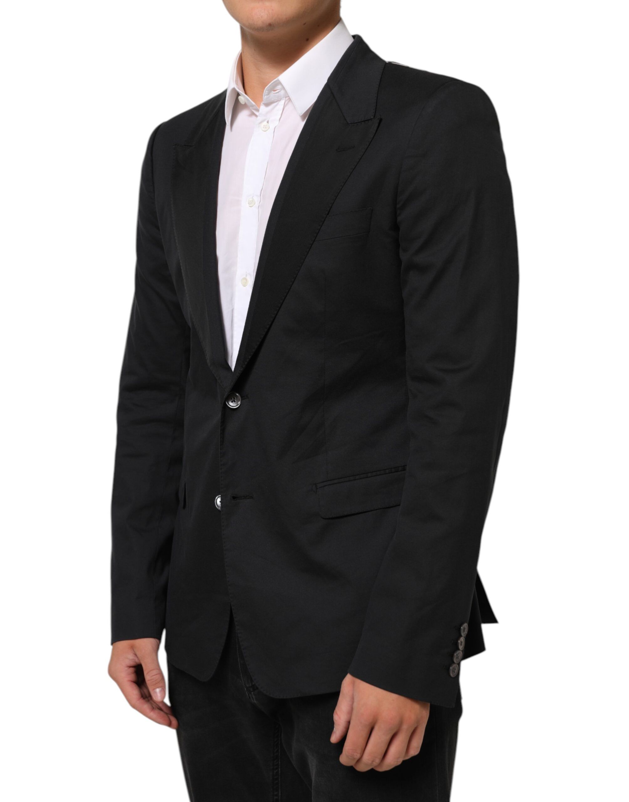 Cotton 2 Buttons Suit Jacket Men's Blazer - Dolce & Gabbana - Modalova