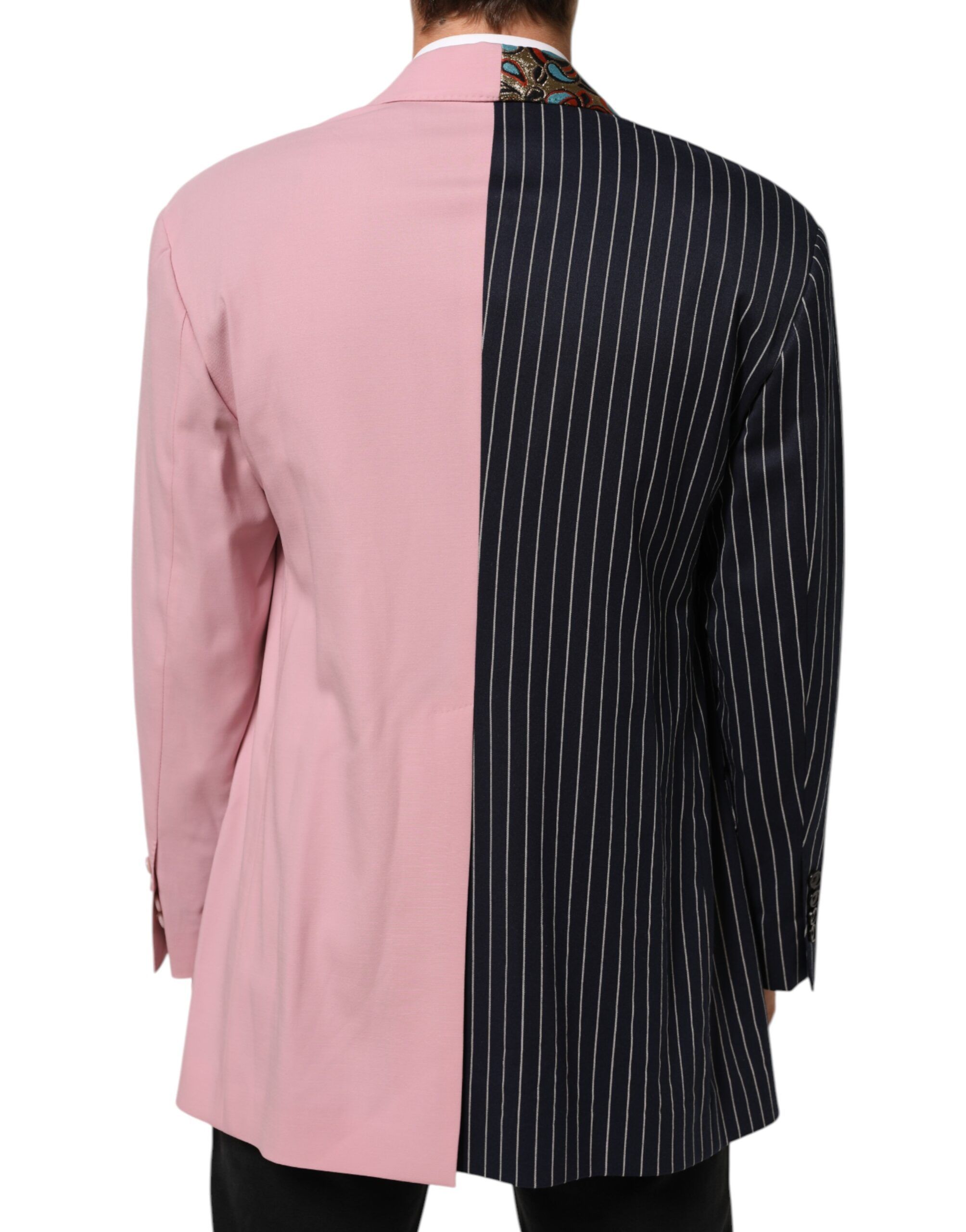 Patchwork Single Breasted Jacket Men's Blazer - Dolce & Gabbana - Modalova