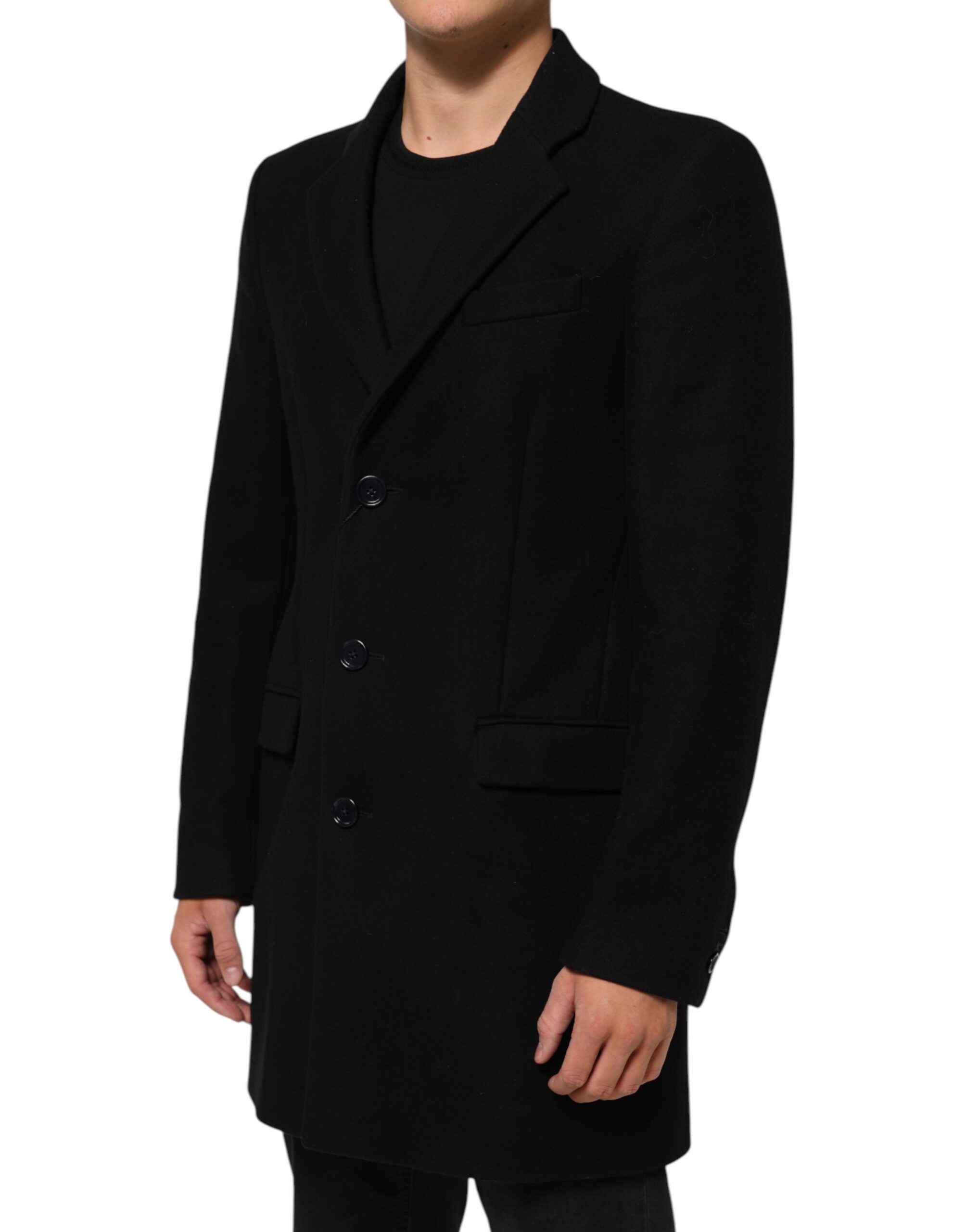 Wool Buttoned Men Trench Coat Men's Jacket (Pre-Owned) - Dolce & Gabbana - Modalova