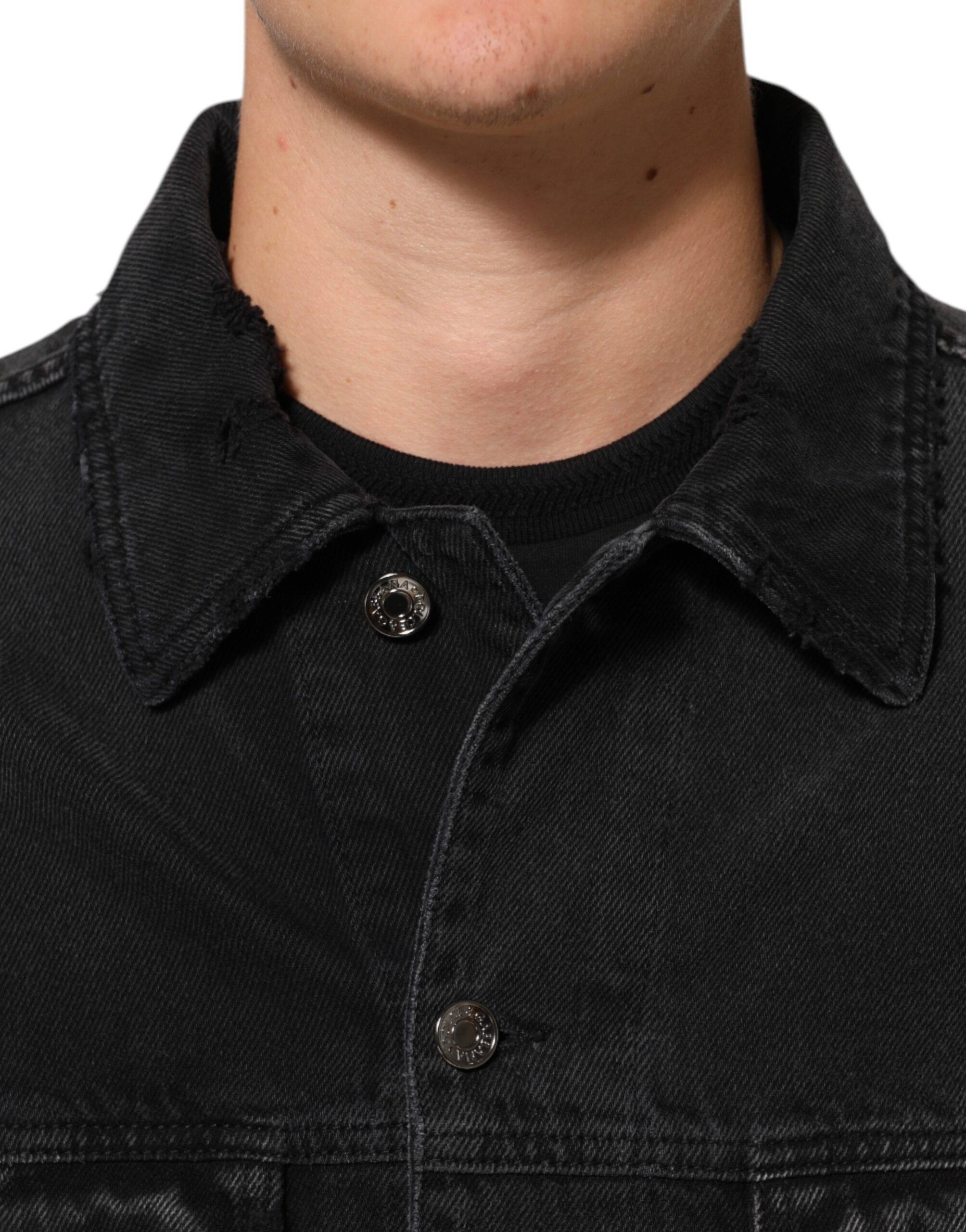 Cotton Stretch Denim Blouson Men's Jacket - Dolce & Gabbana - Modalova