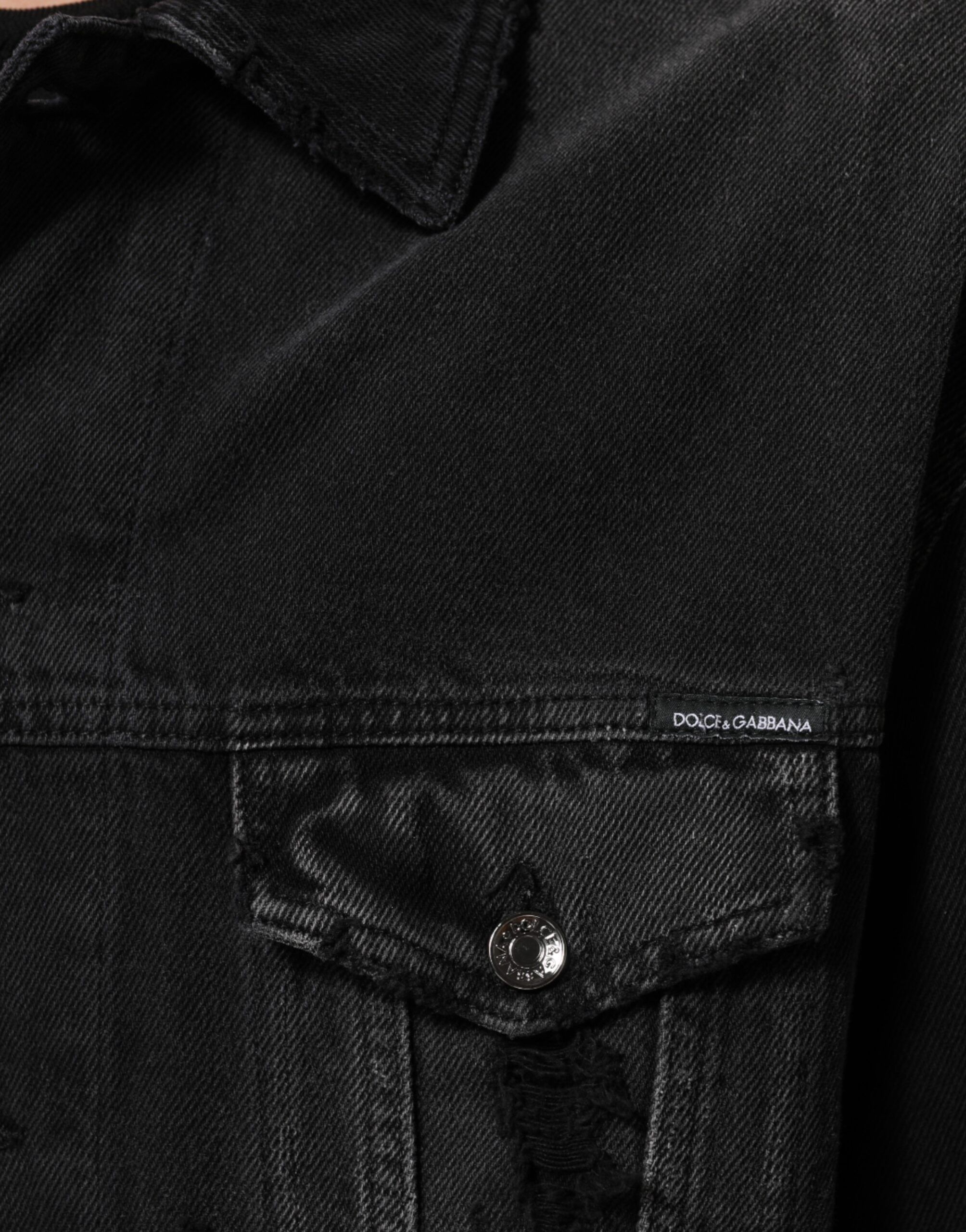 Cotton Stretch Denim Blouson Men's Jacket - Dolce & Gabbana - Modalova