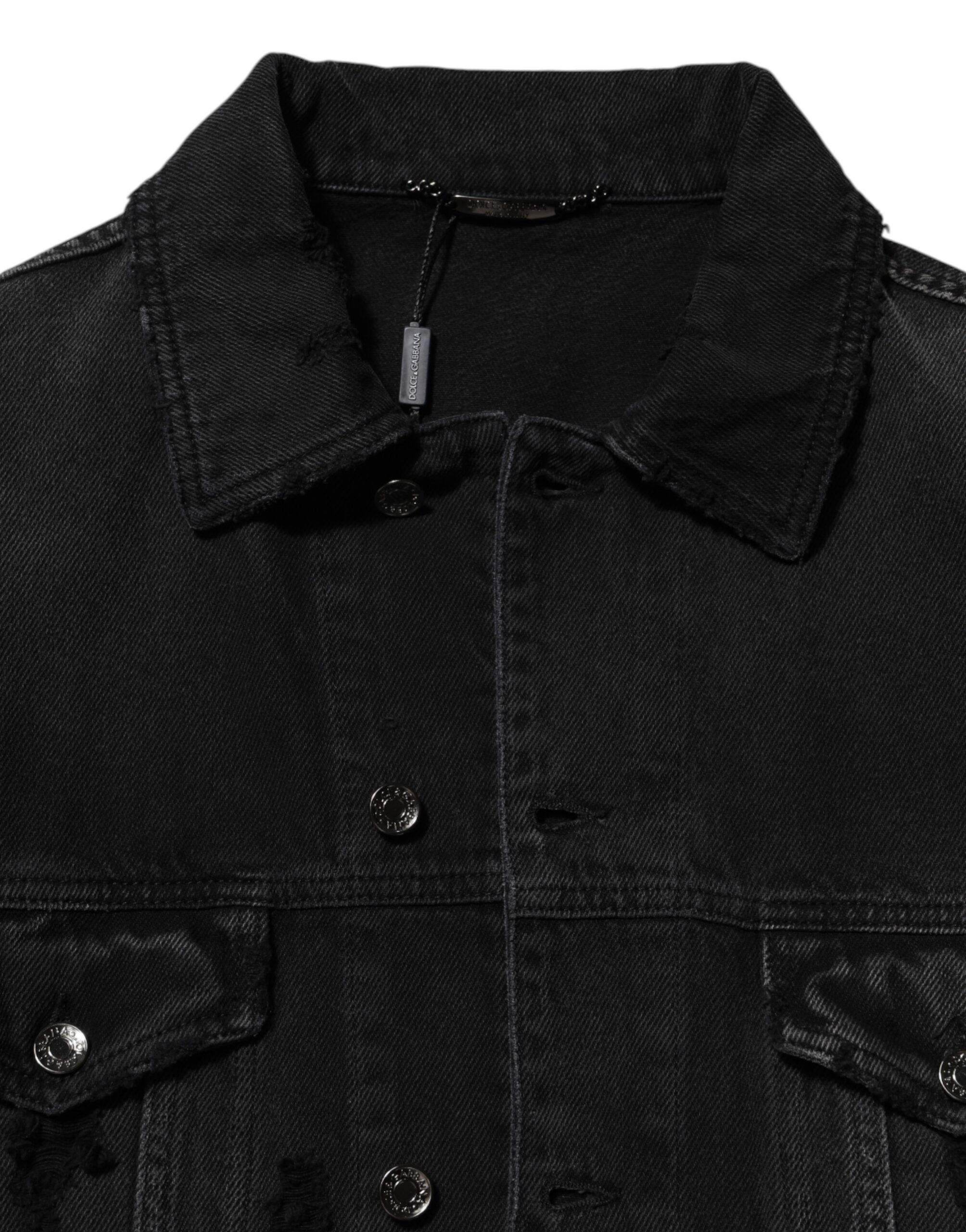 Cotton Stretch Denim Blouson Men's Jacket - Dolce & Gabbana - Modalova