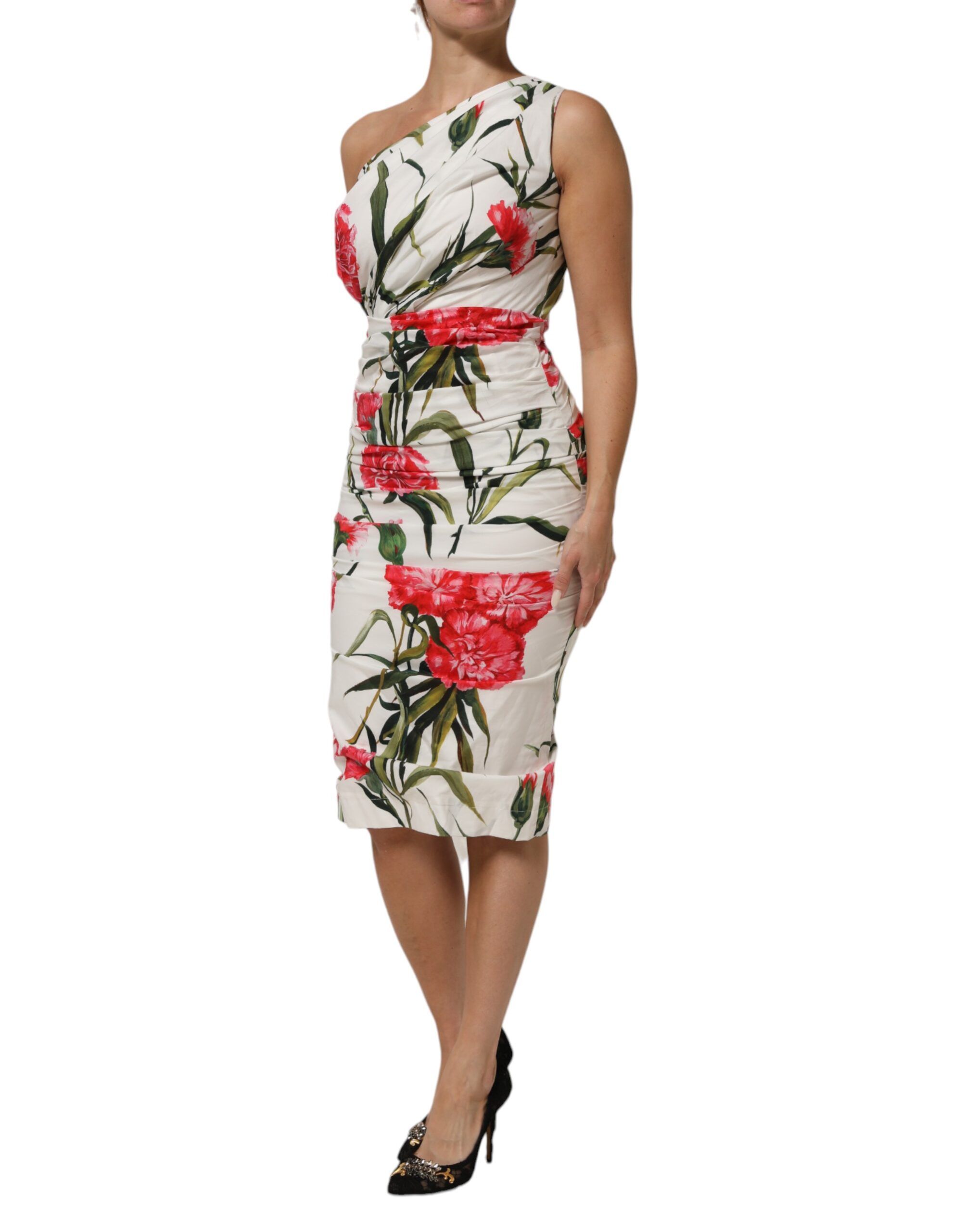 Floral One Shoulder Sheath Women's Dress - Dolce & Gabbana - Modalova