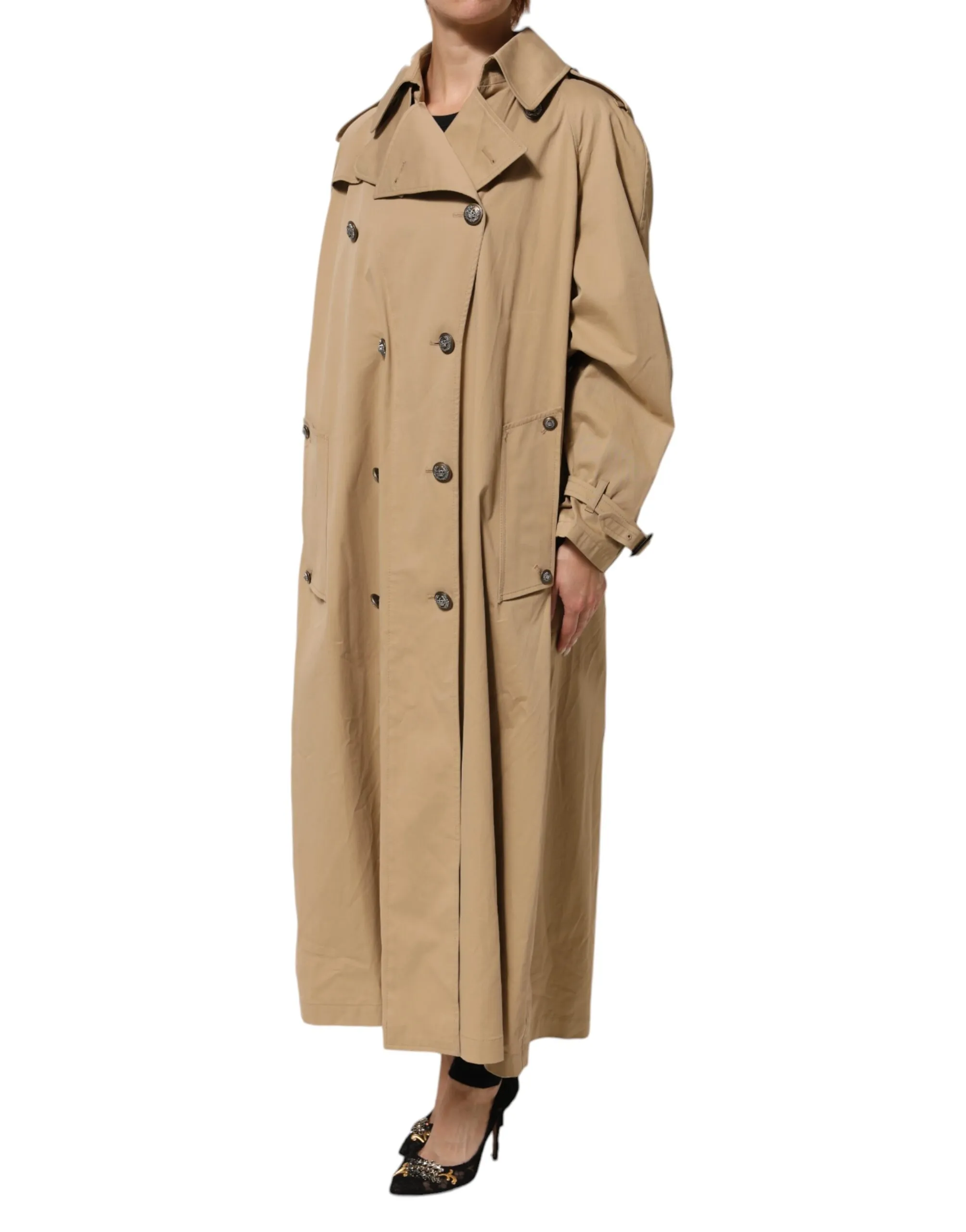 Double Breasted Trench Coat Women's Jacket (Pre-Owned) - Dolce & Gabbana - Modalova