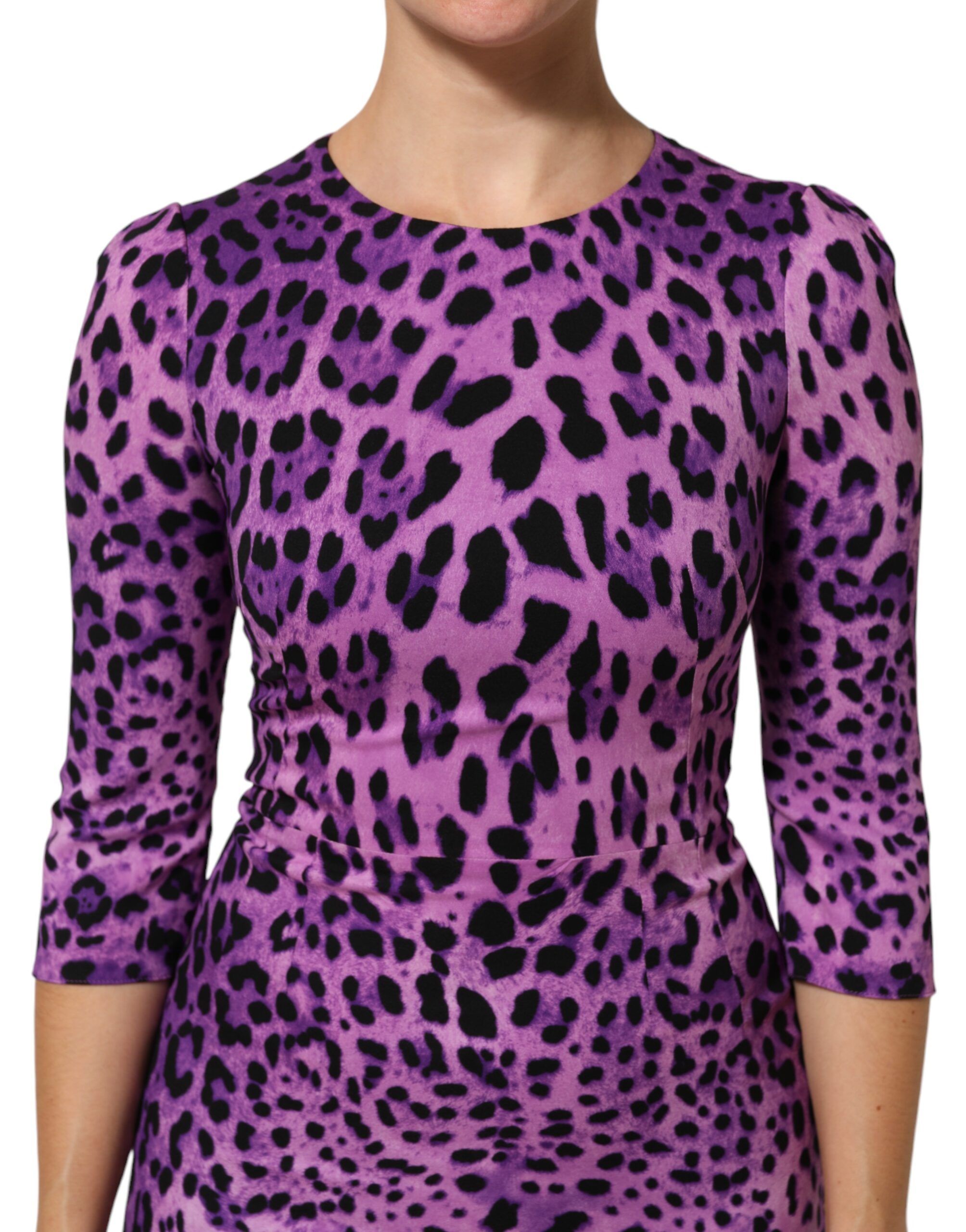 Leopard Sheath Bodycon Mini Women's Dress - Dolce & Gabbana - Modalova