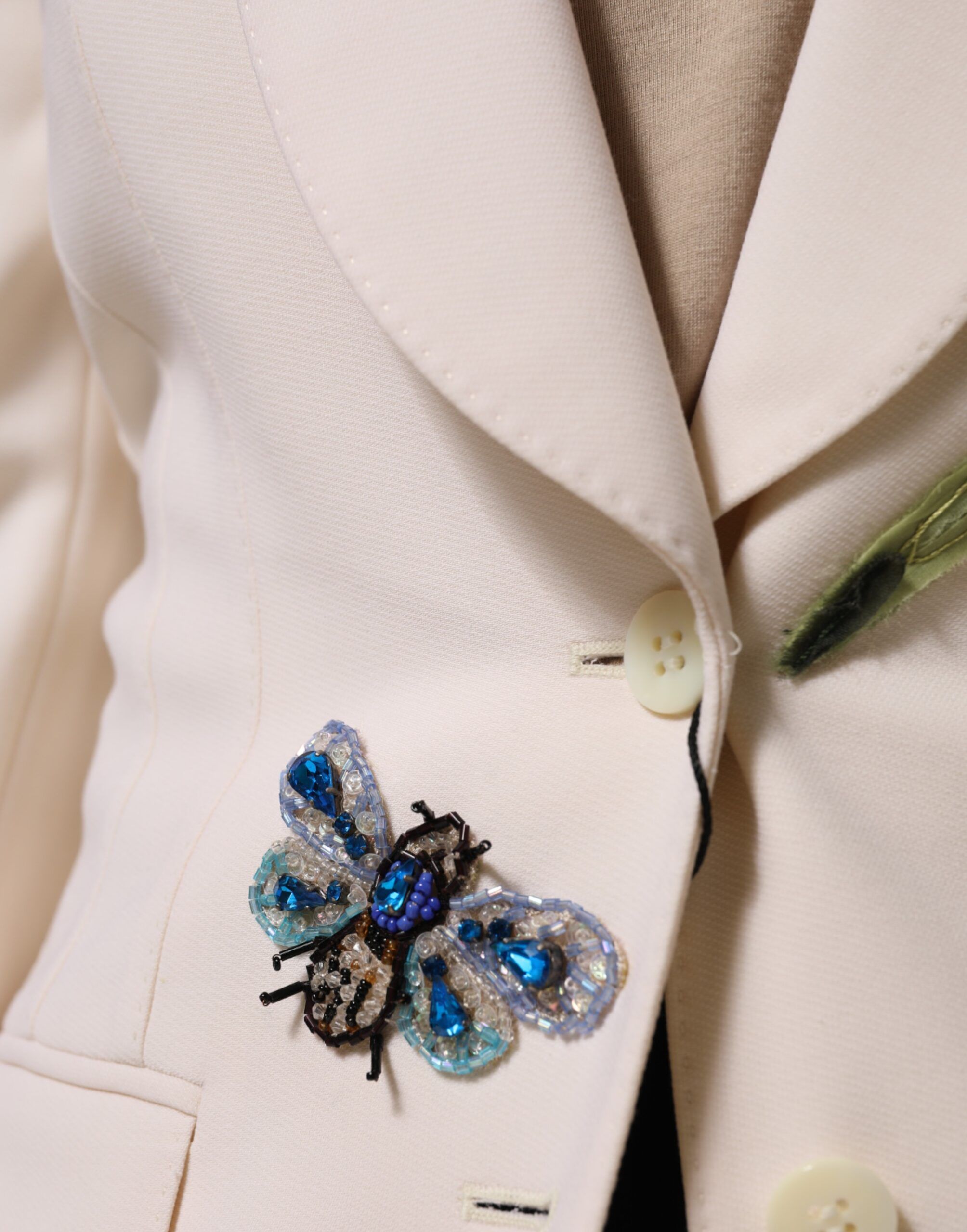 Embroidered Single Breasted Women's Jacket - Dolce & Gabbana - Modalova