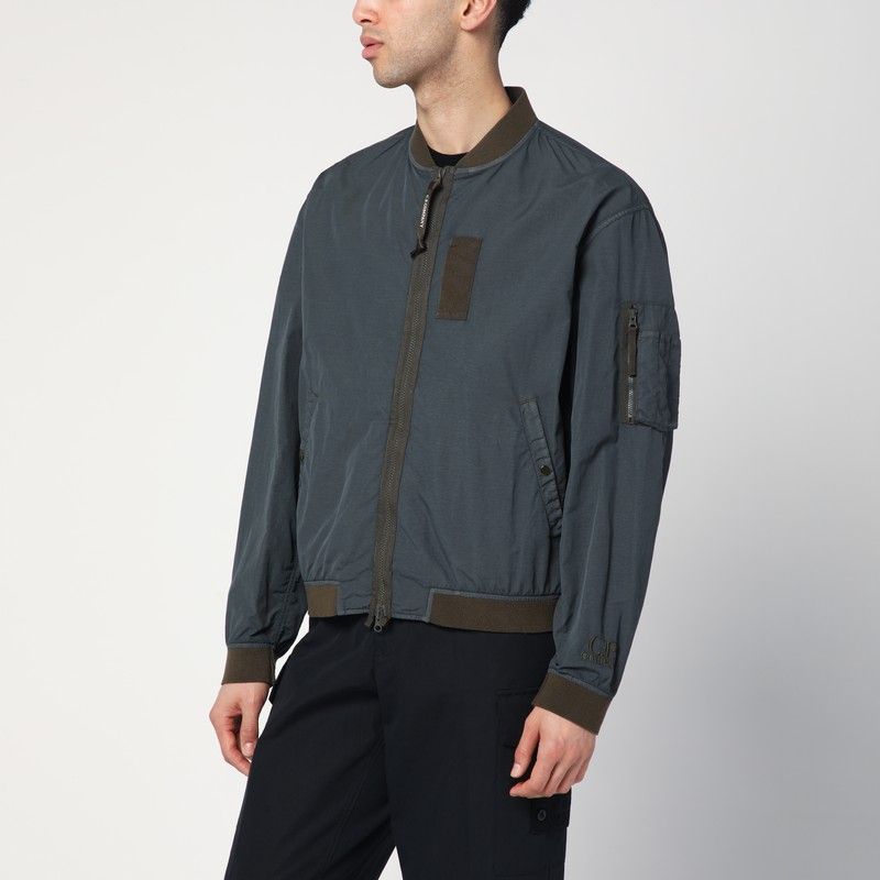 Light grey bomber jacket with zip - C.P. Company - Modalova