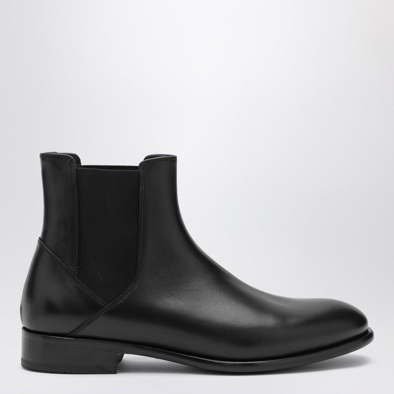 Black smooth leather ankle boots - Doucal's - Modalova