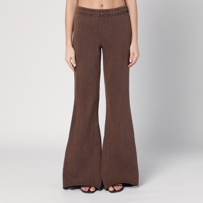 Cotton brown flared trousers - Entire Studios - Modalova