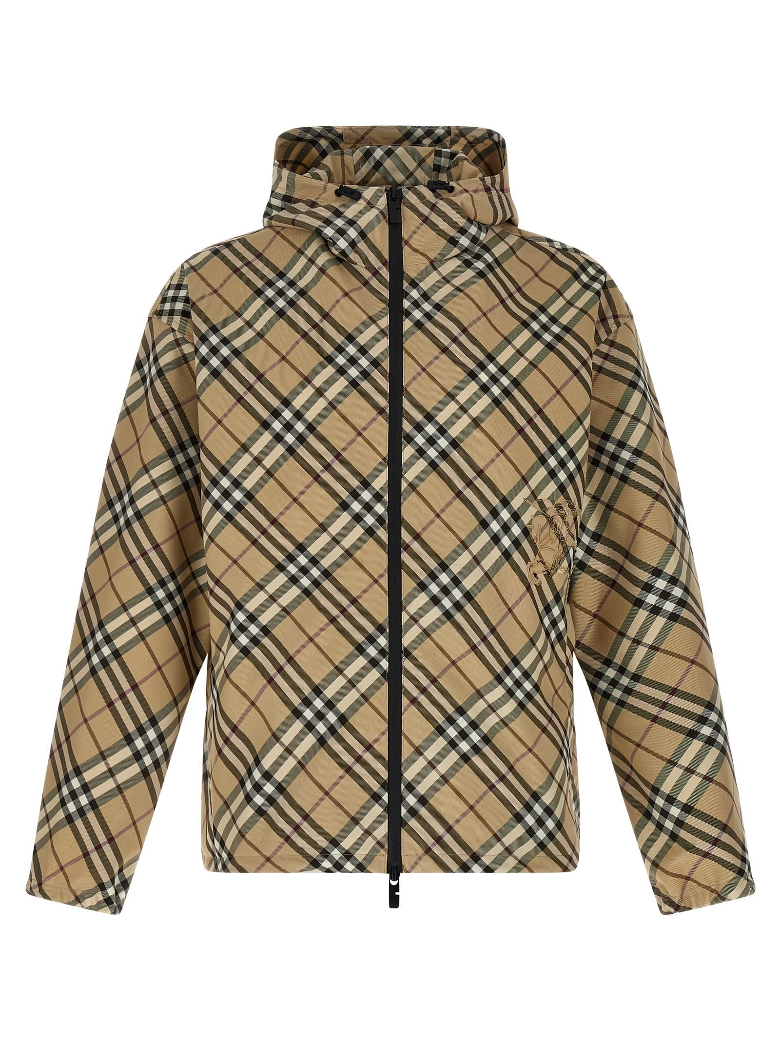 Burberry Check Waterproof Jacket - Burberry - Modalova