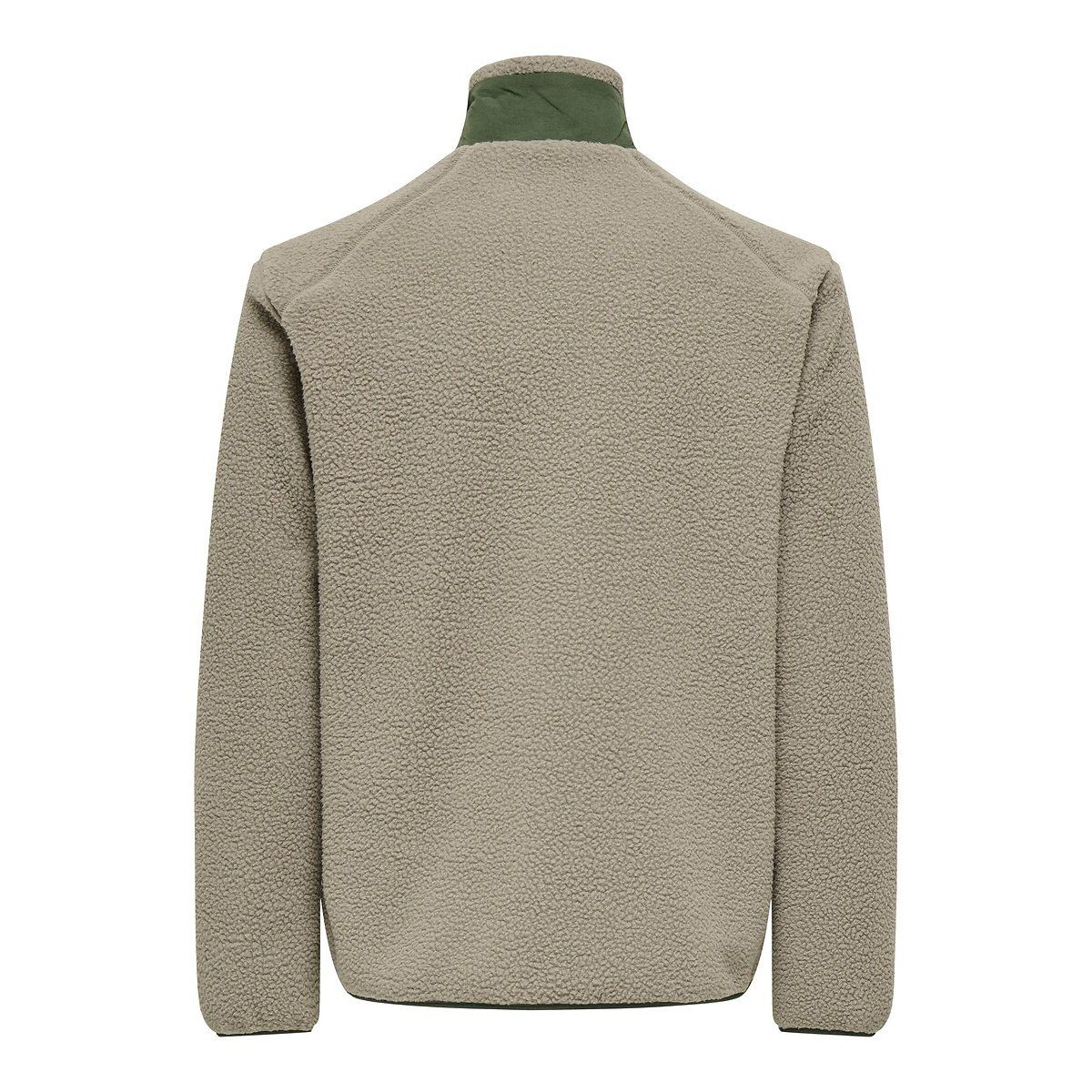 Fleece Zip-Up Jacket with Breast Pocket - Only & Sons - Modalova