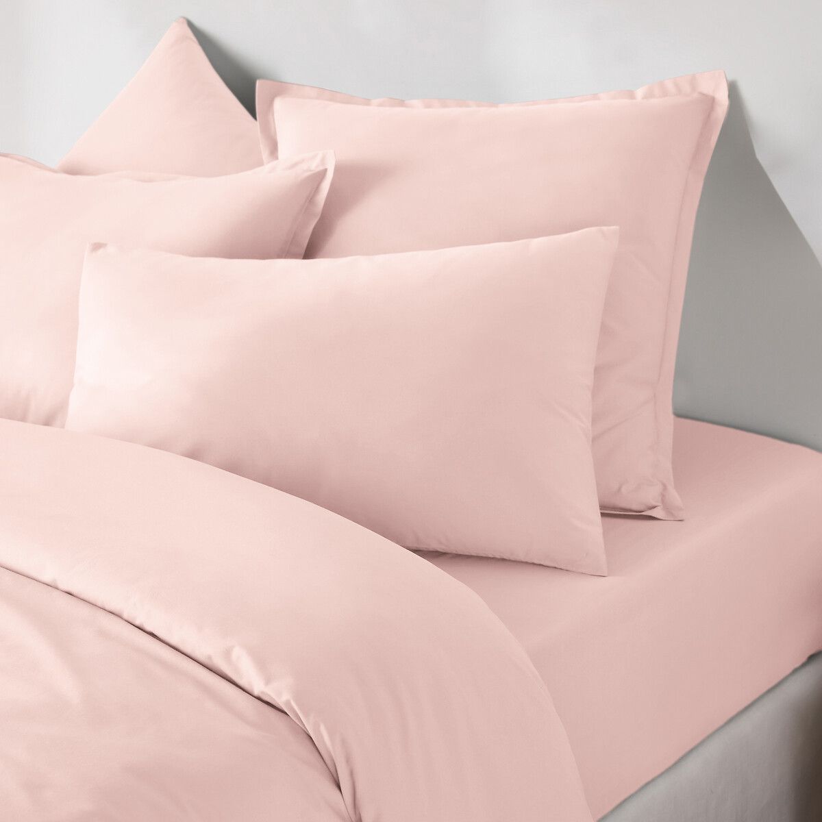 Scenario Cotton Percale 200 Thread Count Fitted Sheet, 30cm Flap - LA REDOUTE INTERIEURS - Modalova