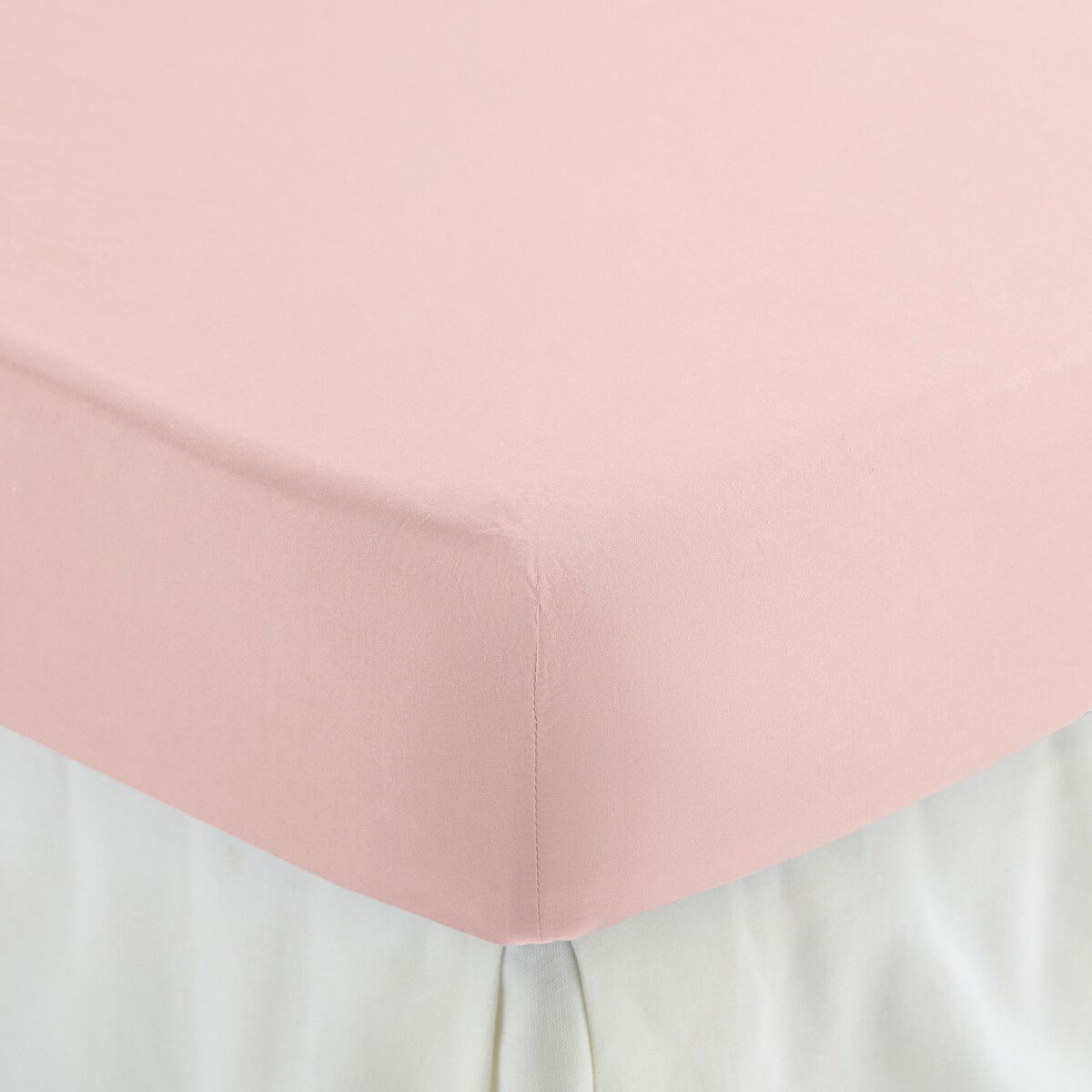 Scenario Cotton Percale 200 Thread Count Fitted Sheet, 30cm Flap - LA REDOUTE INTERIEURS - Modalova