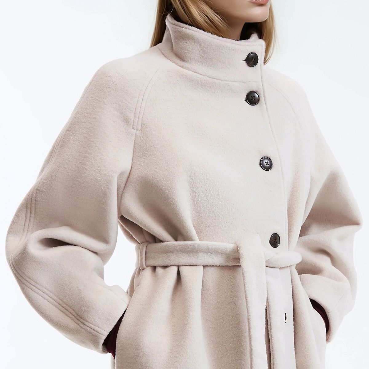 Long Buttoned Winter Coat - LA REDOUTE COLLECTIONS - Modalova