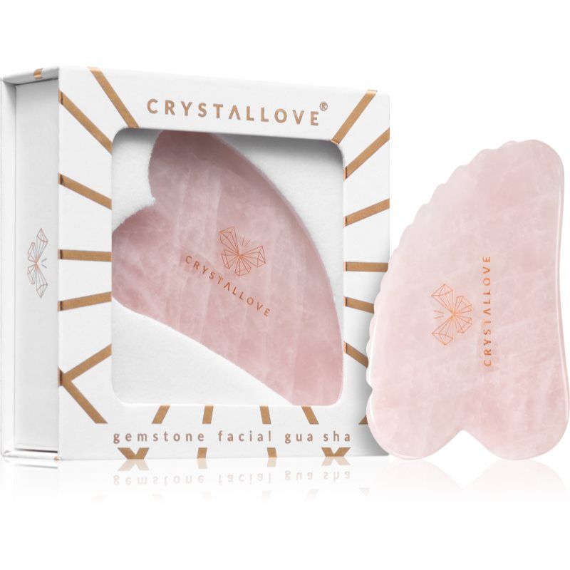 Rose Quartz 3D Gua Sha accesorio para masaje 1 ud - Crystallove - Modalova