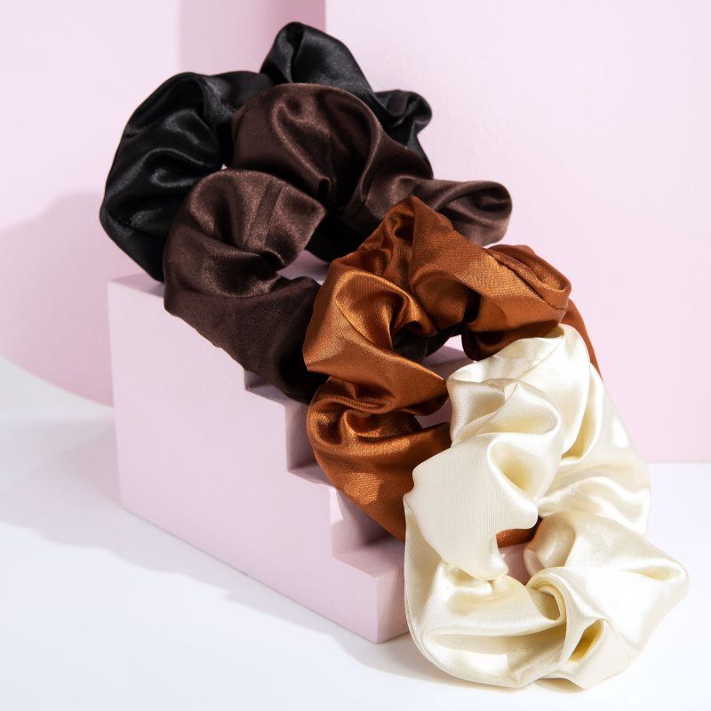 Satin Scrunchies Natural hair bands - Brushworks - Modalova