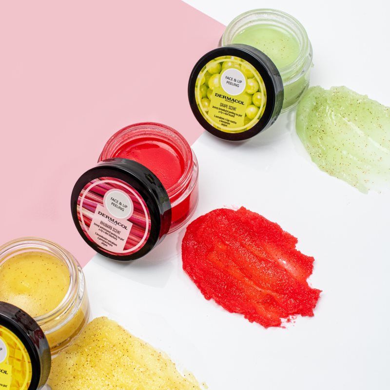 Face & Lip Peeling Grape exfoliante de limpieza profunda para labios y pómulos 50 ml - Dermacol - Modalova