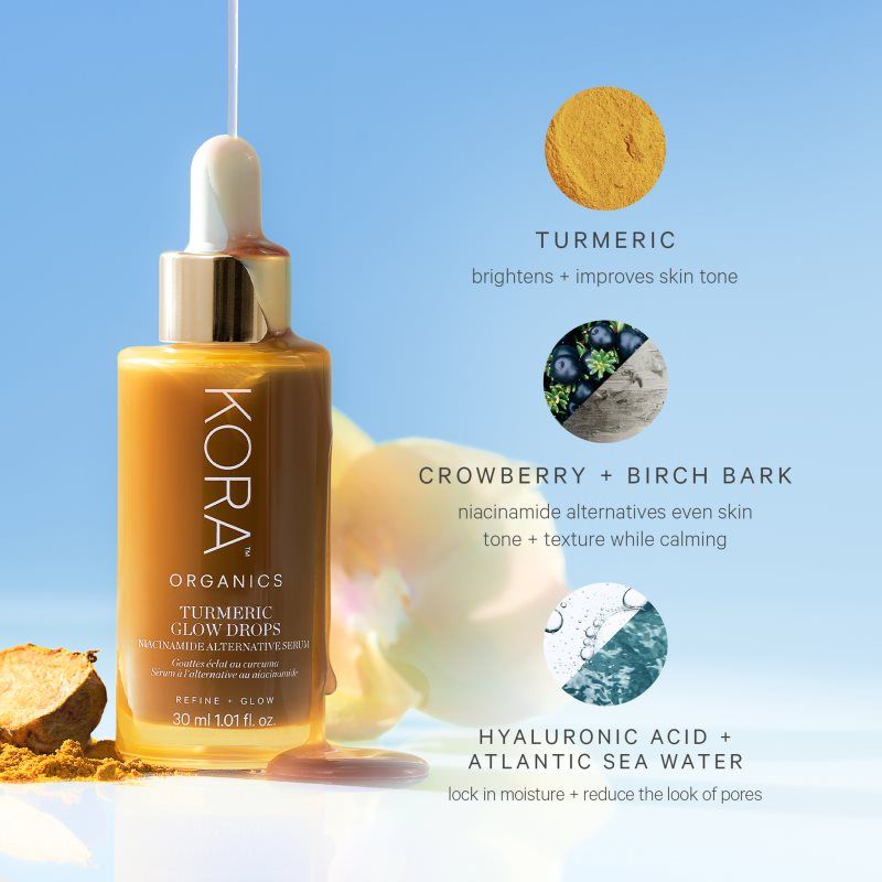 Turmeric Glow Drops sérum iluminador con niacinamida 30 ml - Kora Organics - Modalova