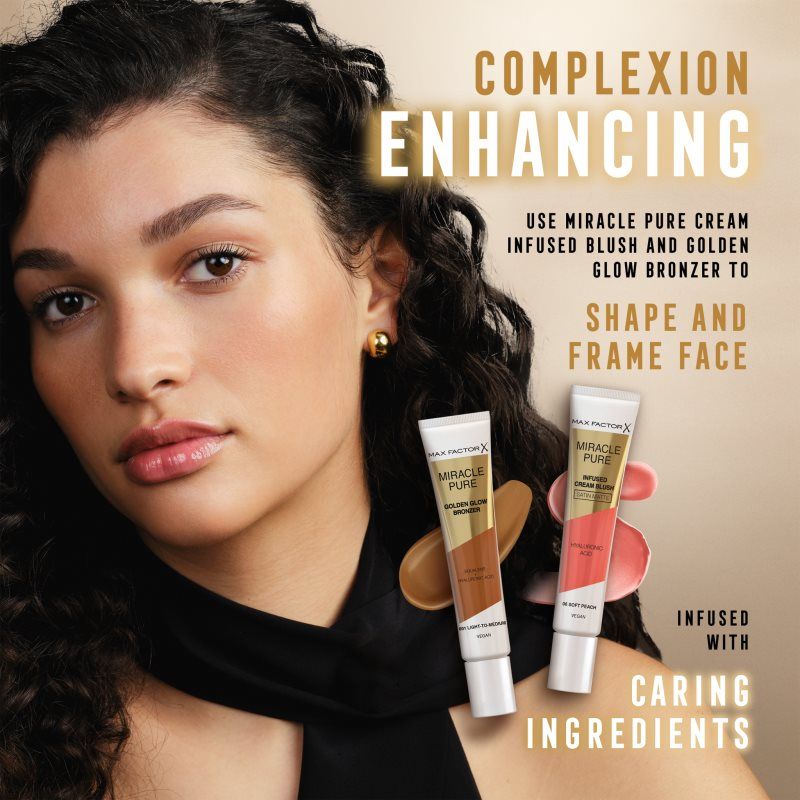 Miracle Pure polvos bronceadores en crema para iluminar la piel tono 001 Light To Medium 15 ml - Max Factor - Modalova