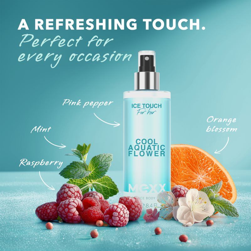 Ice Touch Cool Aquatic Flower New spray corporal refrescante para mujer 250 ml - Mexx - Modalova