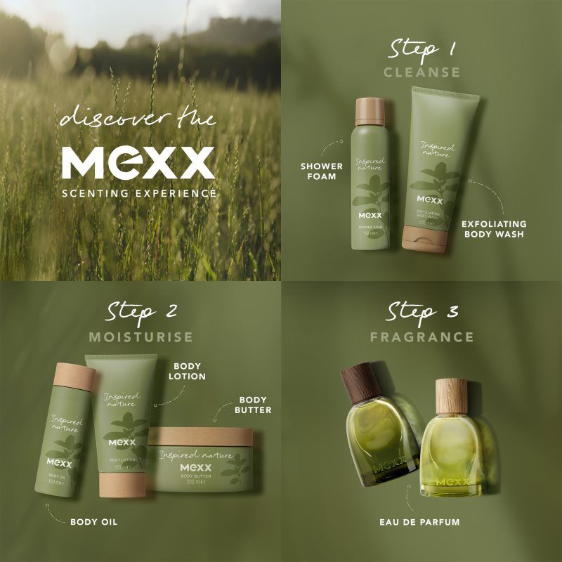 Inspired Nature espuma de ducha con fragancia 150 ml - Mexx - Modalova