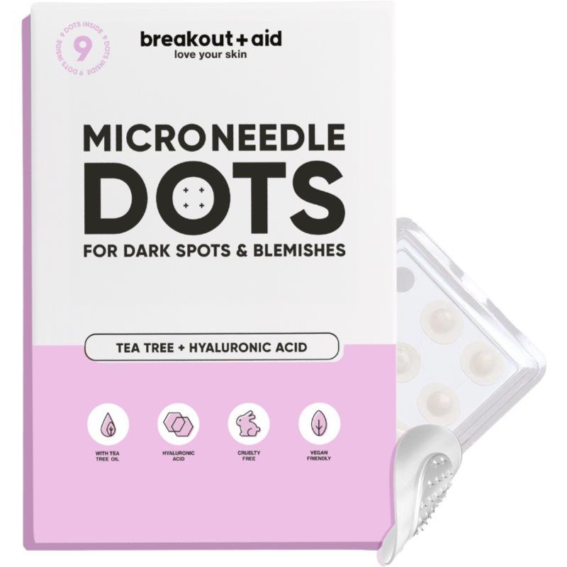 Microneedle Dots tratamiento localizado con microagujas para las manchas oscuras del acné 9 ud - breakout + aid - Modalova