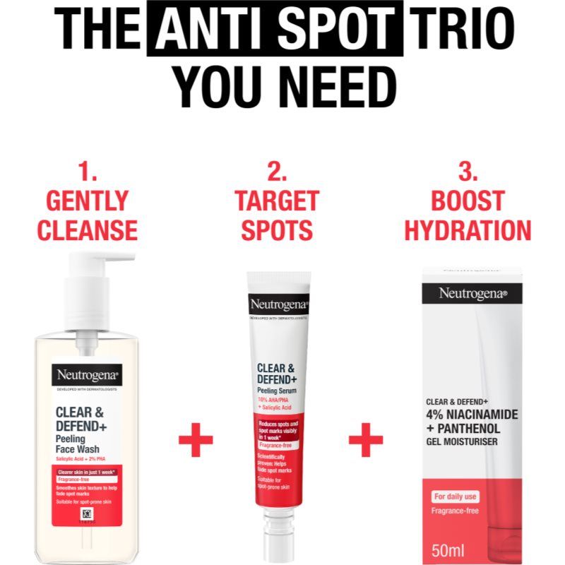 Clear & Defend+ sérum facial anti-acné 30 ml - Neutrogena - Modalova
