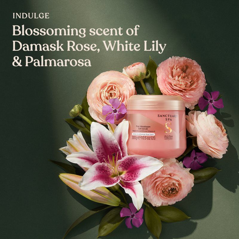 Lily & Rose Collection exfoliante corporal con aroma de flores 300 g - Sanctuary Spa - Modalova