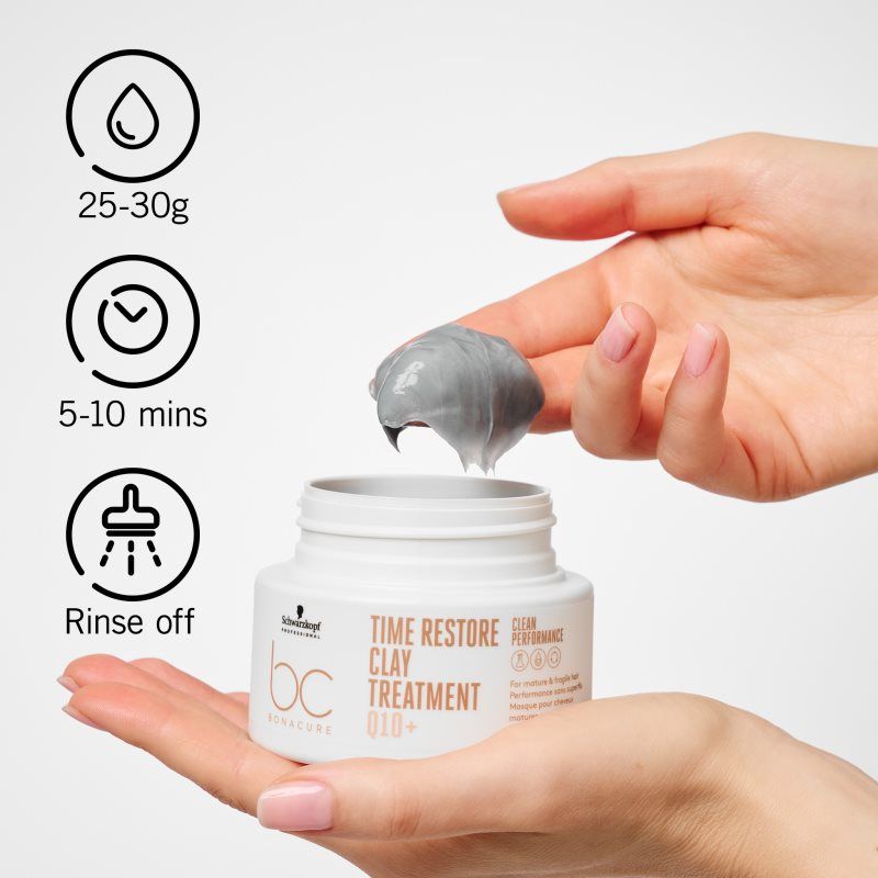 BC Bonacure Time Restore mascarilla de arcilla para cabello maduro 200 ml - Schwarzkopf Professional - Modalova