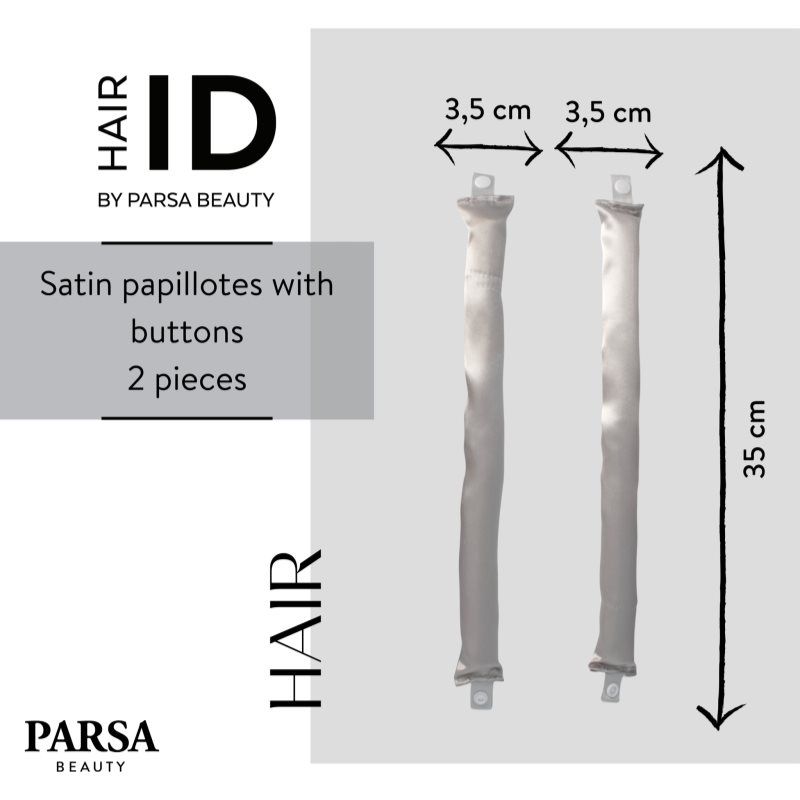 ID Satin Bendy Rollers set para rizado de cabello 2 ud - Parsa Beauty - Modalova