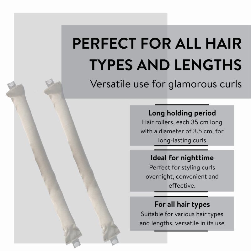 ID Satin Bendy Rollers set para rizado de cabello 2 ud - Parsa Beauty - Modalova