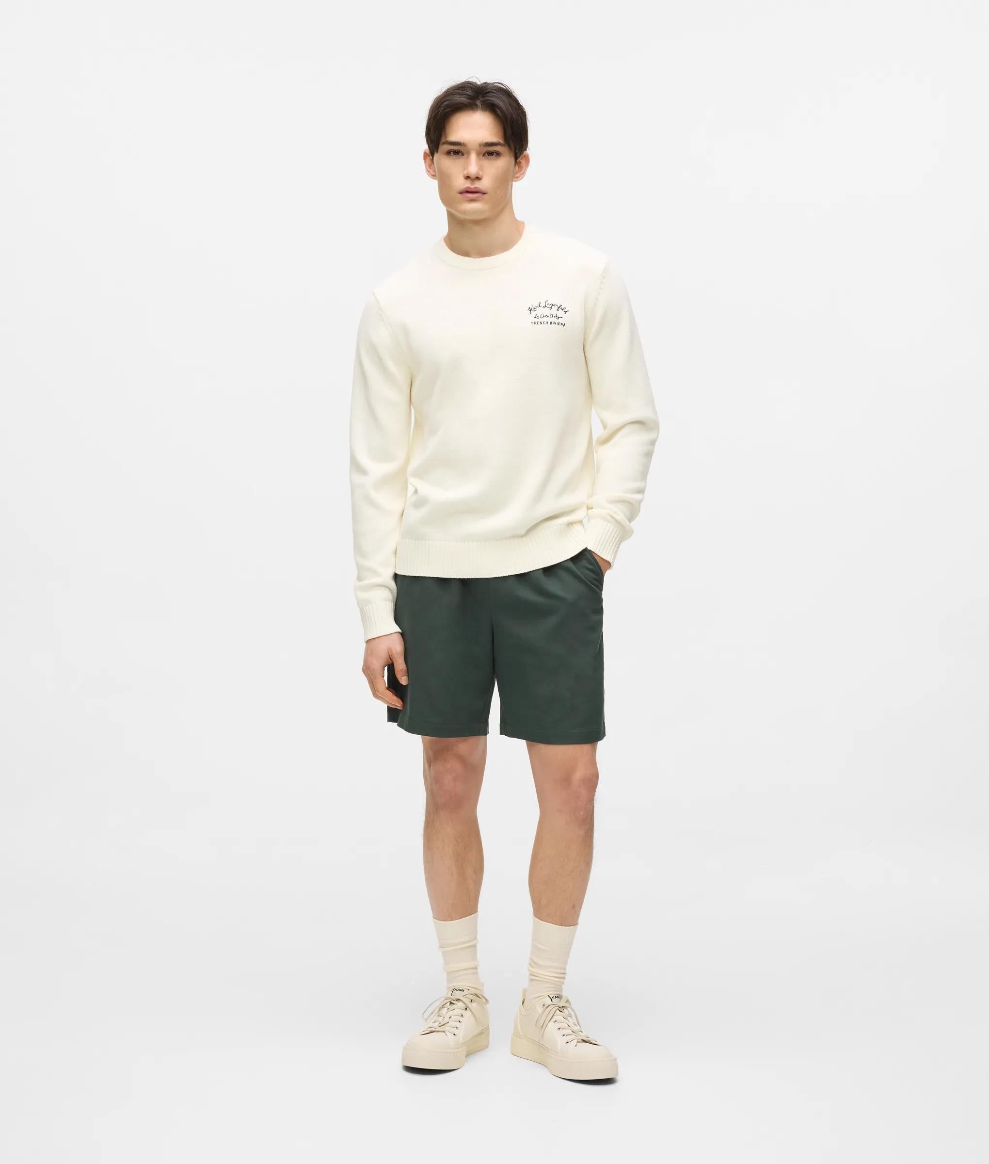 Côte D'azur Sweater, Man, Beige, Size: M - Karl Lagerfeld - Modalova