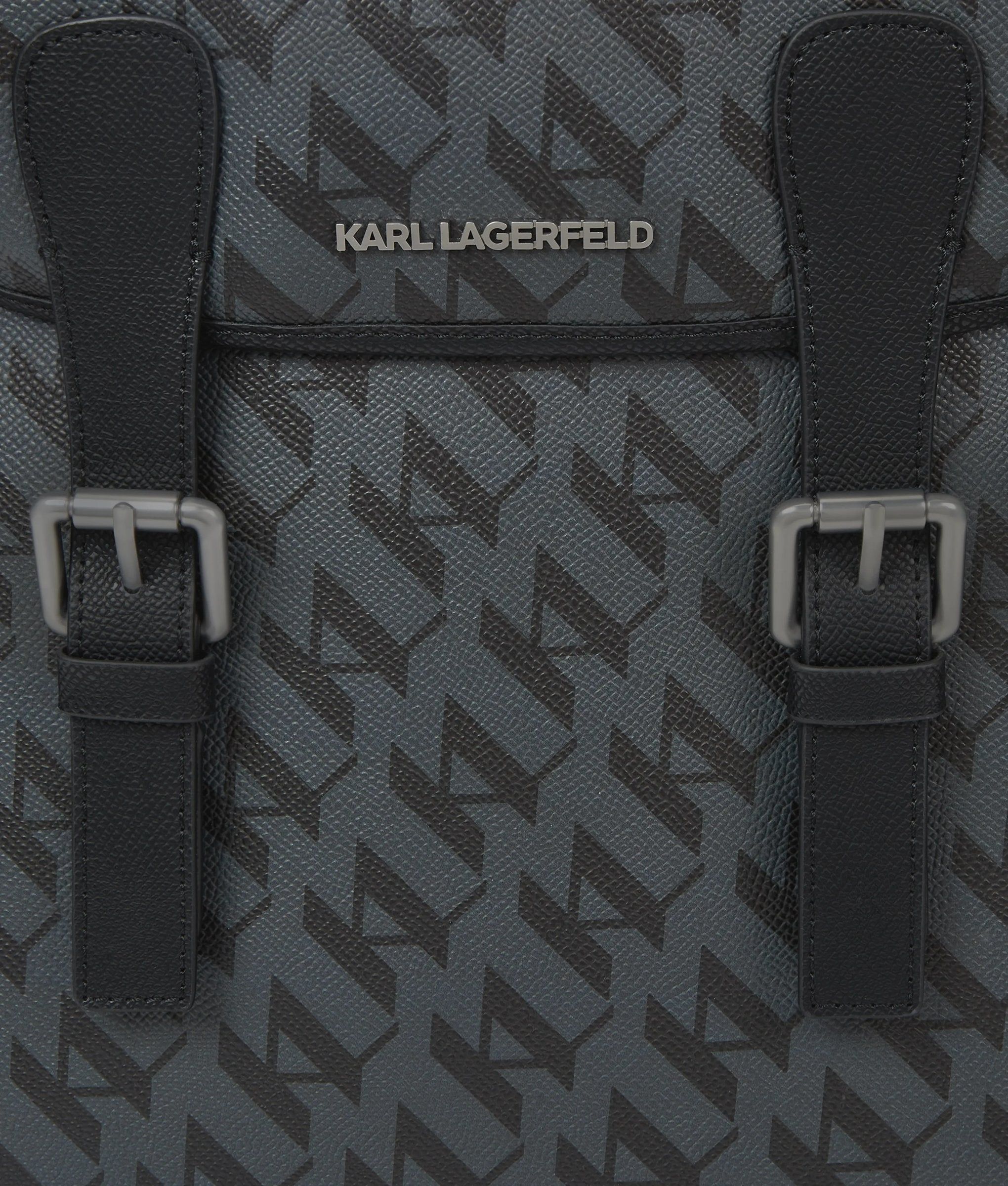 Ikon Monogram Backpack, Man, , Size: One Size - Karl Lagerfeld - Modalova