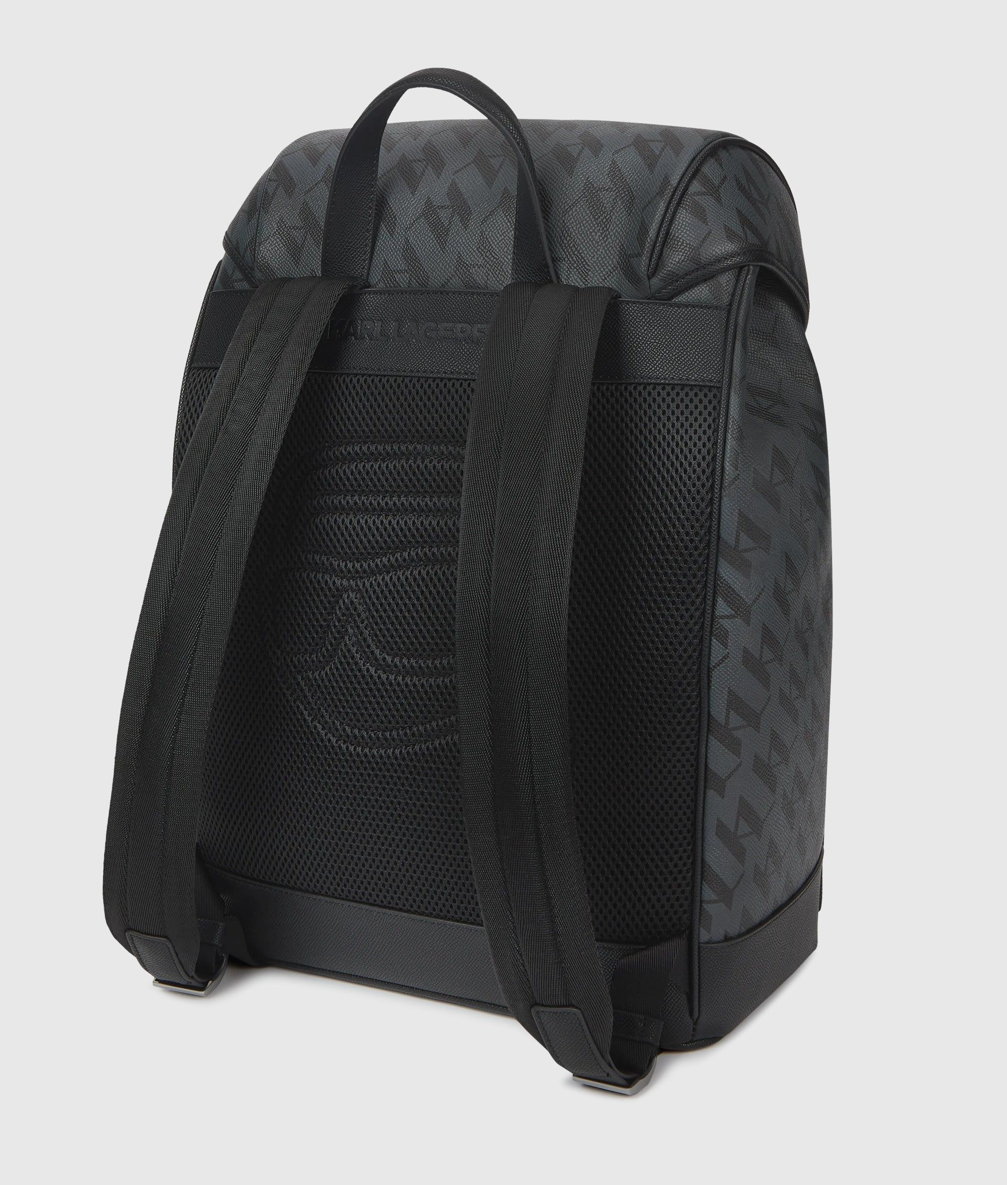 Ikon Monogram Backpack, Man, , Size: One Size - Karl Lagerfeld - Modalova