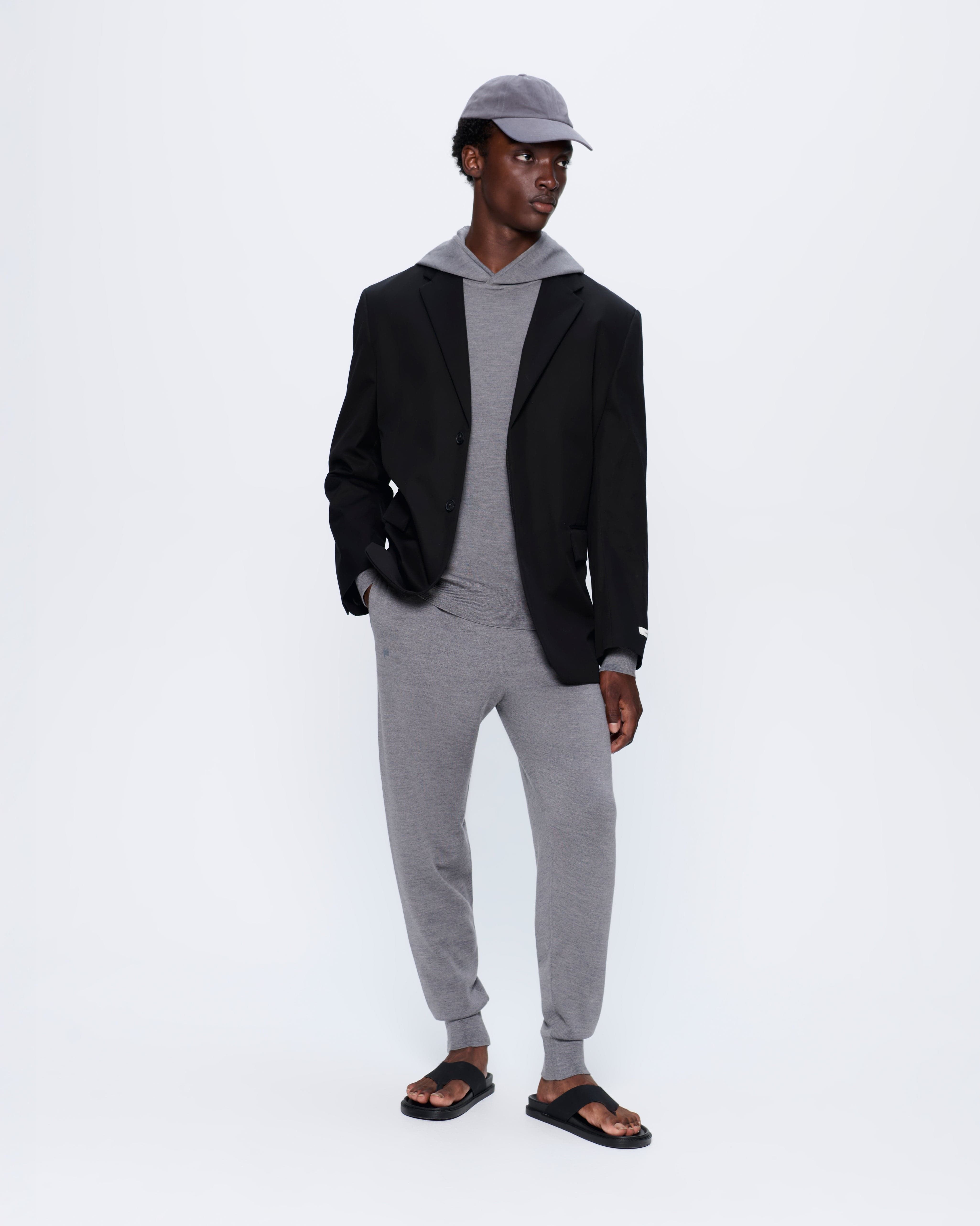 Mens Regenerative Merino Wool Track Pants— marl - PANGAIA - Modalova