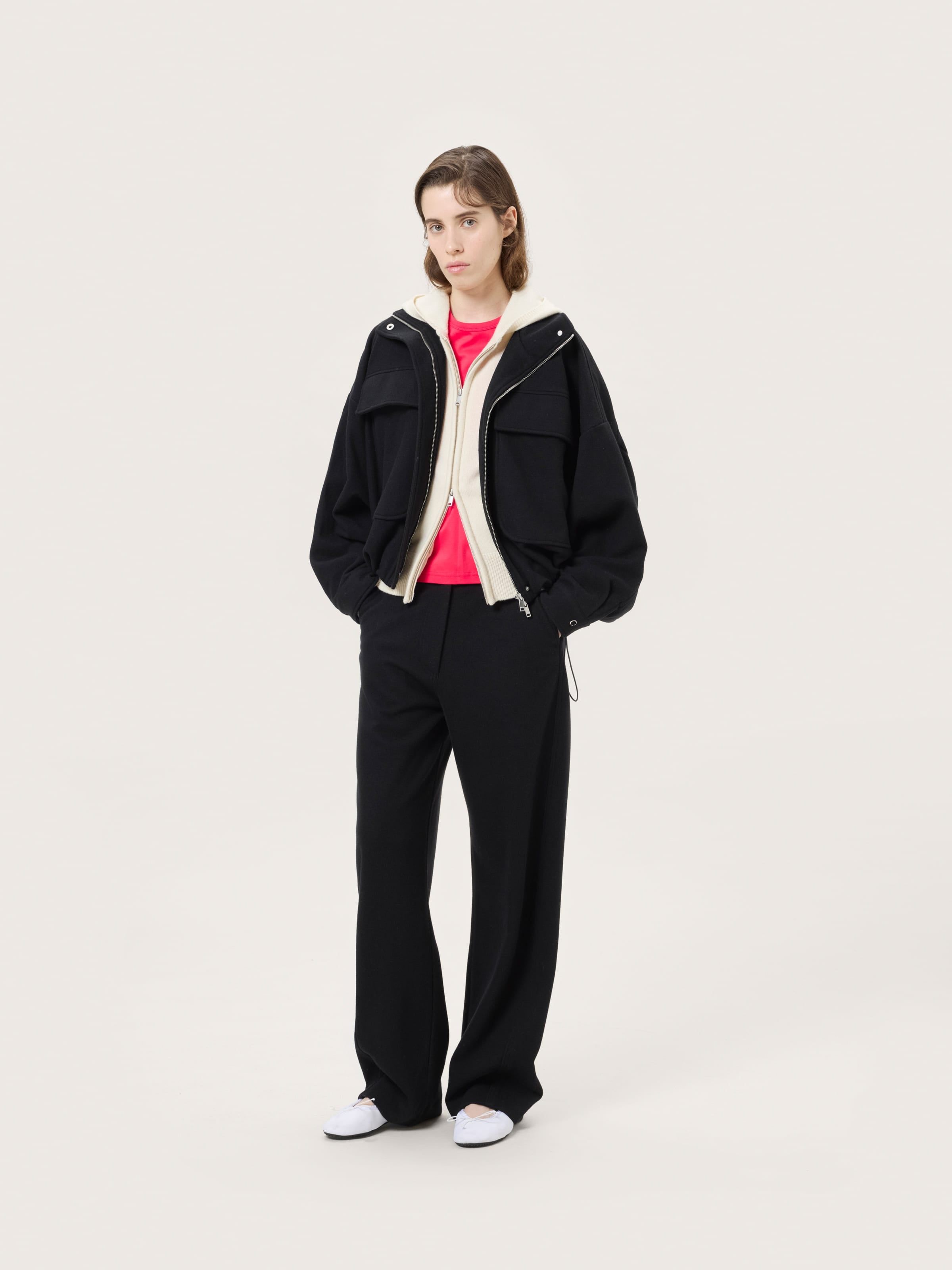 Womens Wool Jersey Zip Up Jacket - PANGAIA - Modalova