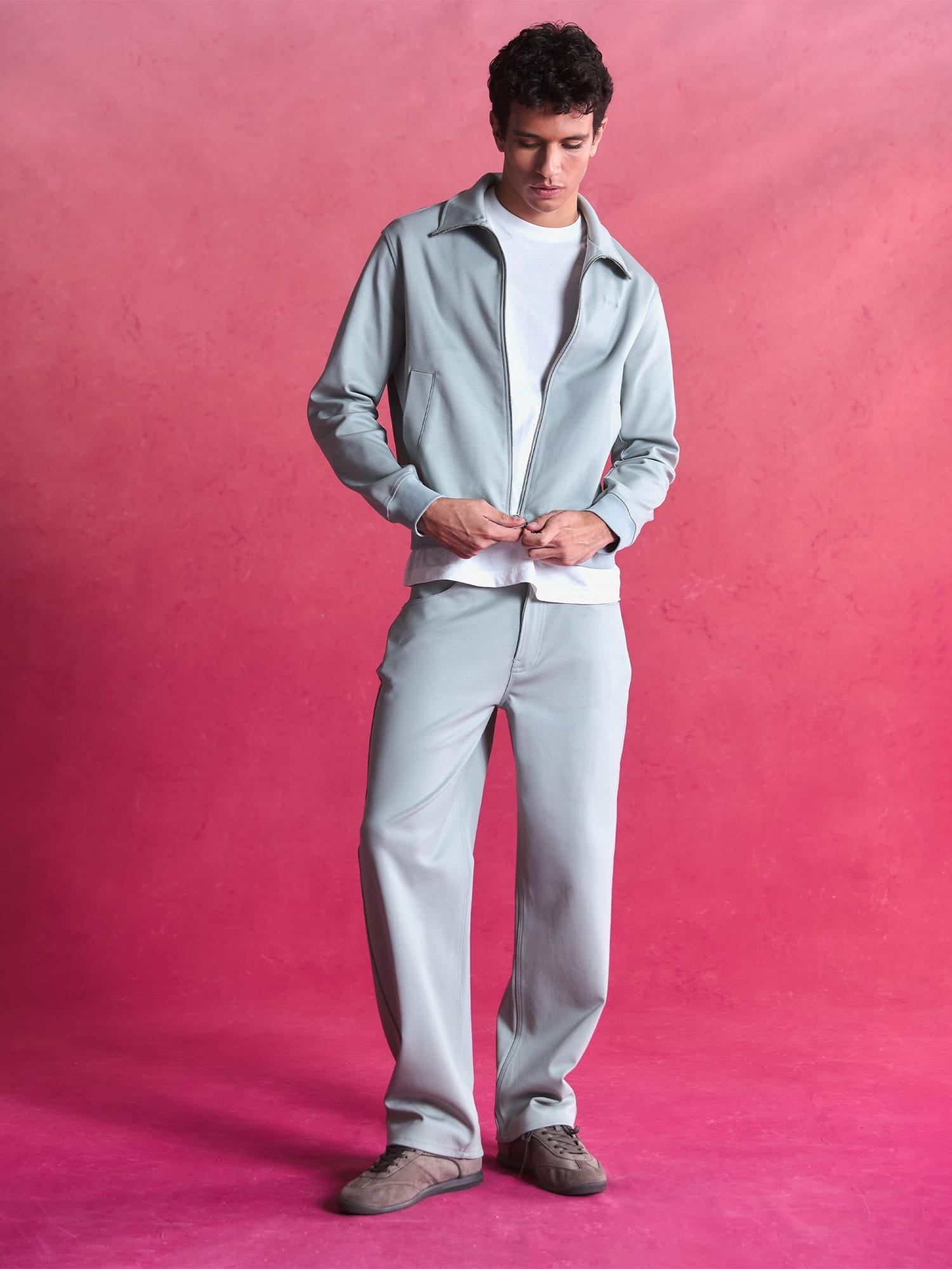 Mens Heavyweight Interlock Trousers - PANGAIA - Modalova