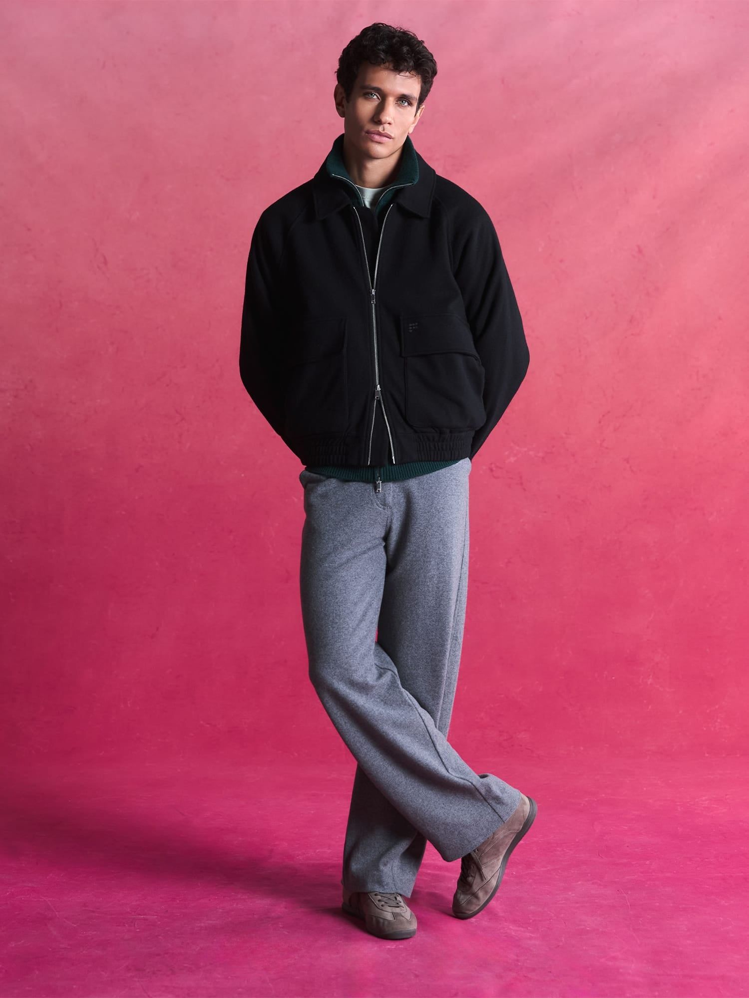 Mens Wool Jersey Trousers - PANGAIA - Modalova