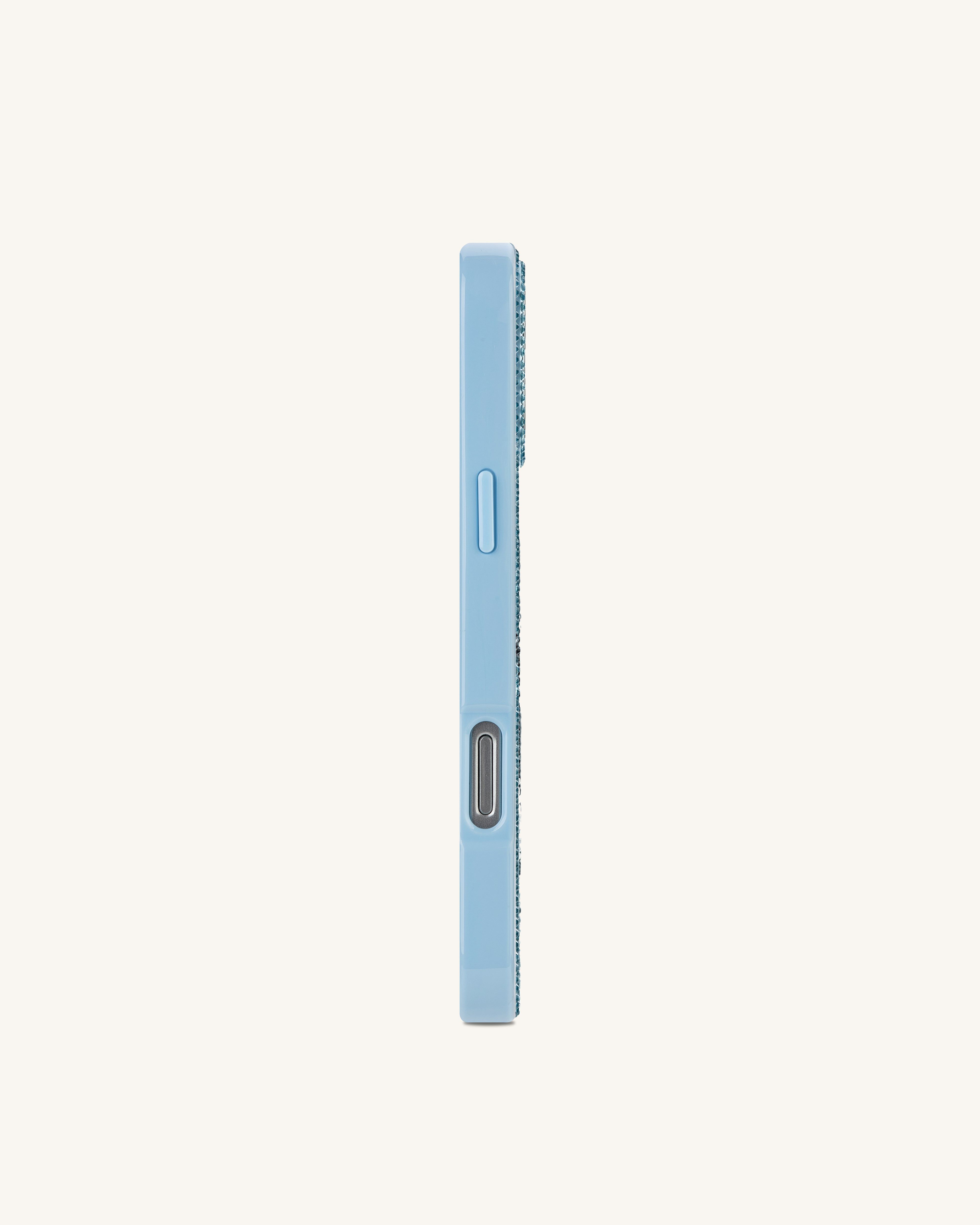 Orca Pair Artificial Crystal Phone Case - Light Blue - JW PEI - Modalova
