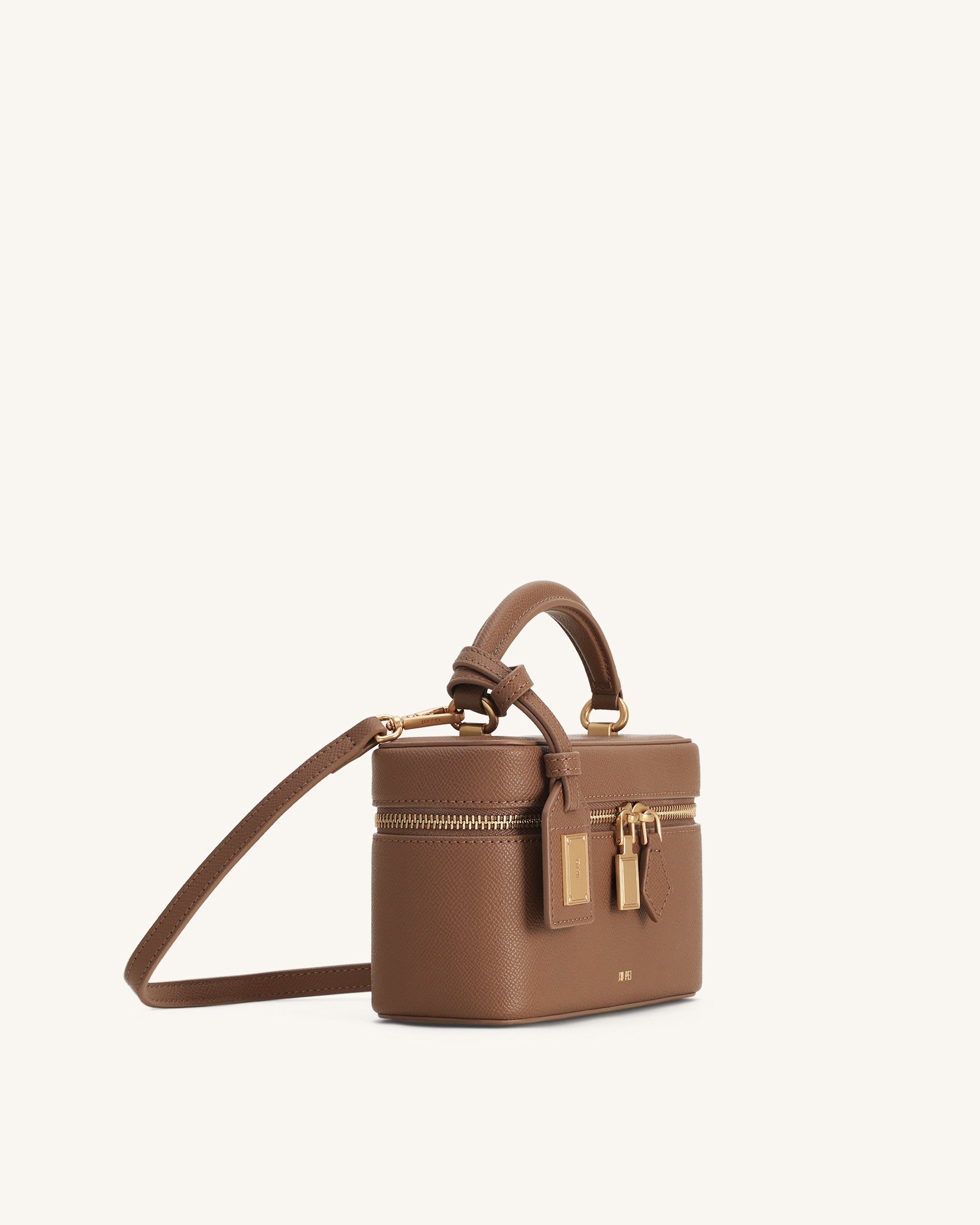 Cleo Box Shape Top Handle Bag - Brown - JW PEI - Modalova