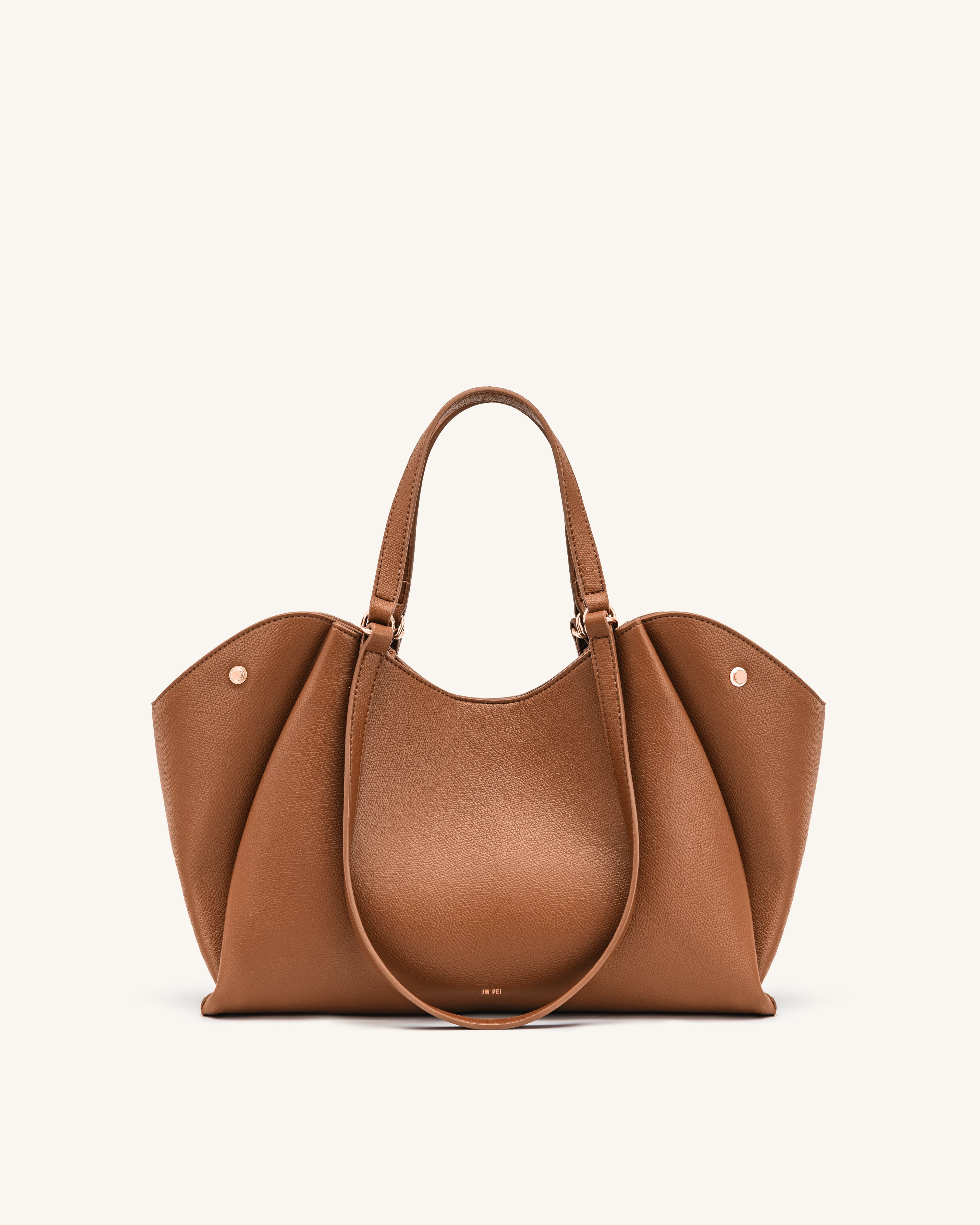 Virelia Double Handle Tote Bag - Cognac - JW PEI - Modalova
