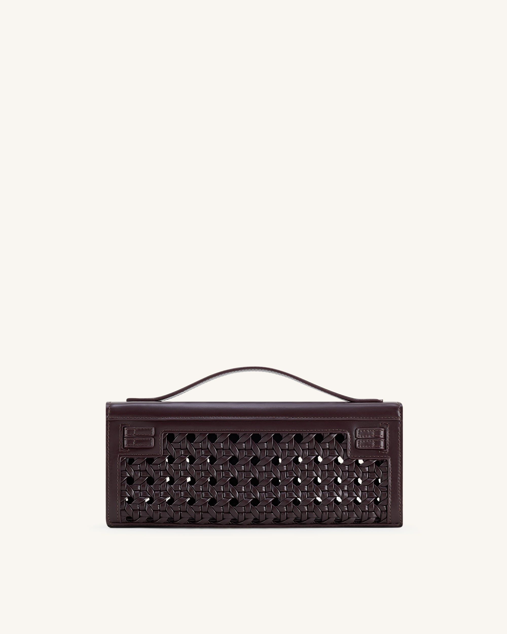 Bria Structured Top Handle Bag - Dark Red - JW PEI - Modalova