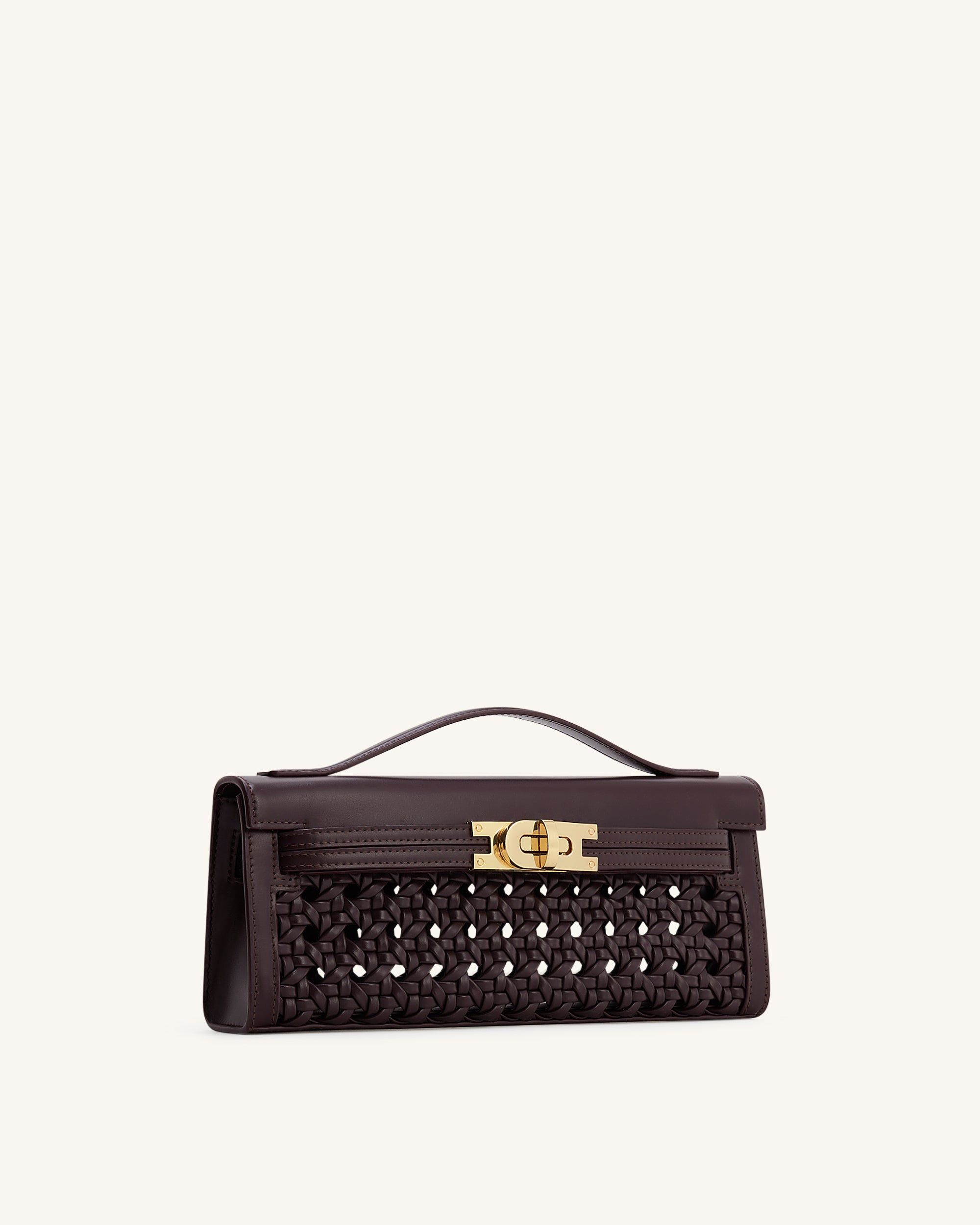 Bria Structured Top Handle Bag - Dark Red - JW PEI - Modalova