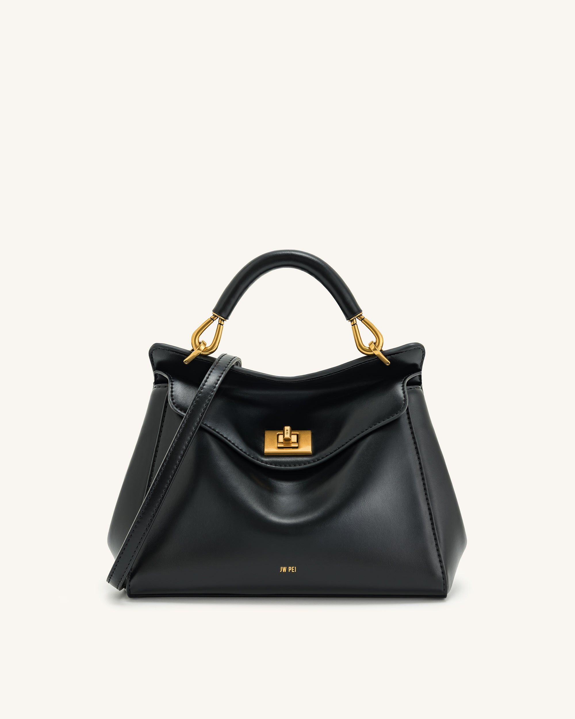 Lucia Classic Top Handbag - Black - JW PEI - Modalova