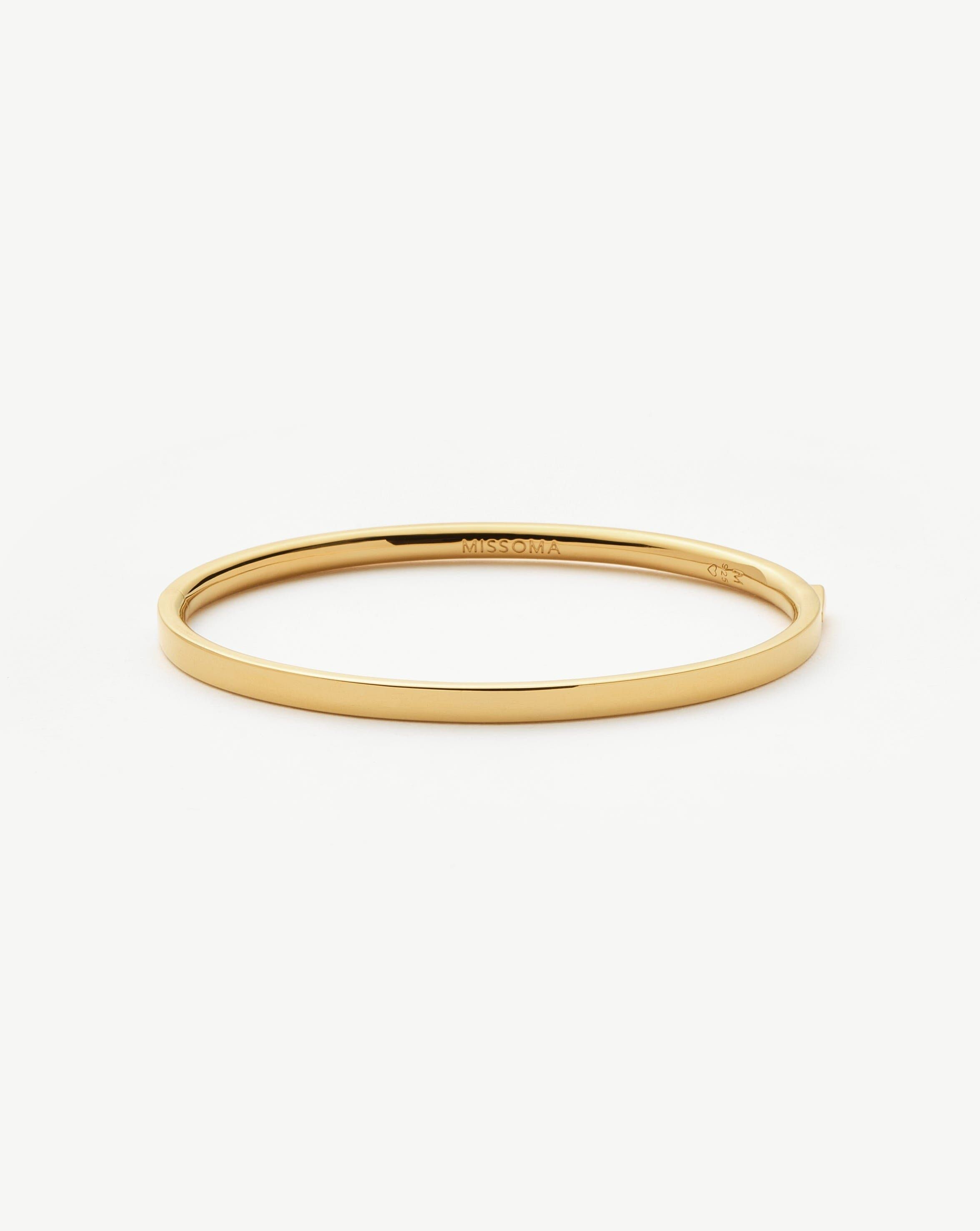 Classic Hinged Bangle | 18ct Gold Vermeil - Missoma - Modalova