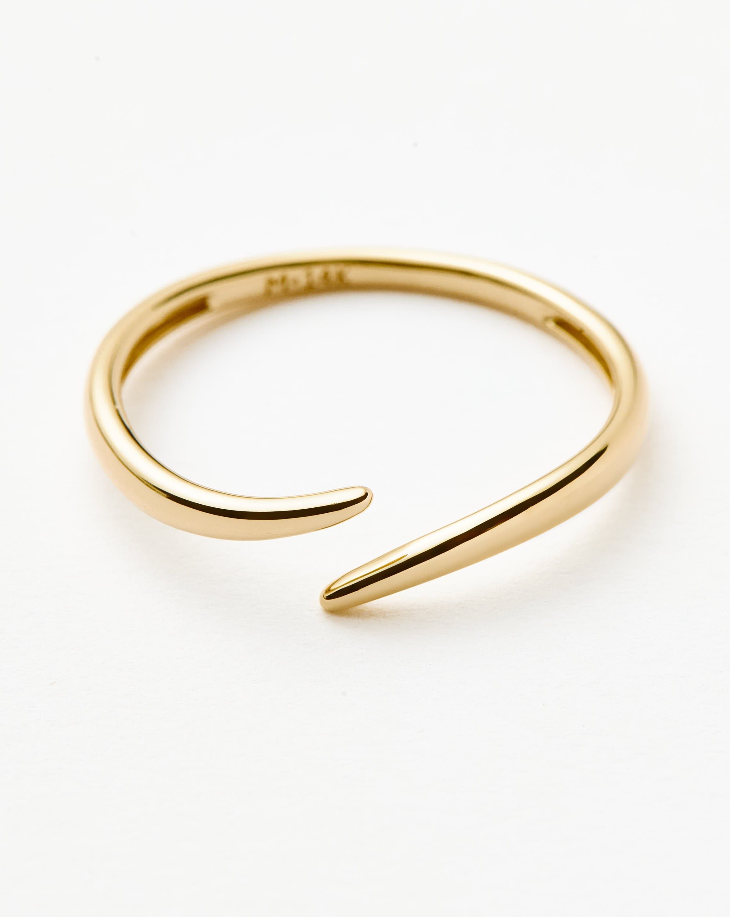 Solid Gold Open Claw Ring | 9ct Solid Yellow Gold - Missoma - Modalova