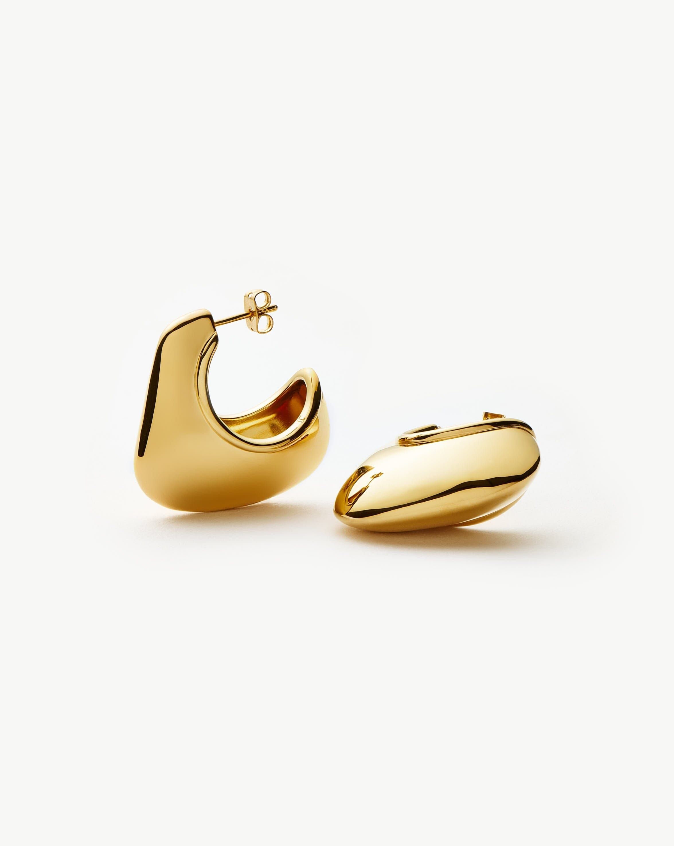 Hera Dome Large Hoop Earrings | 18ct Gold Plated - Missoma - Modalova