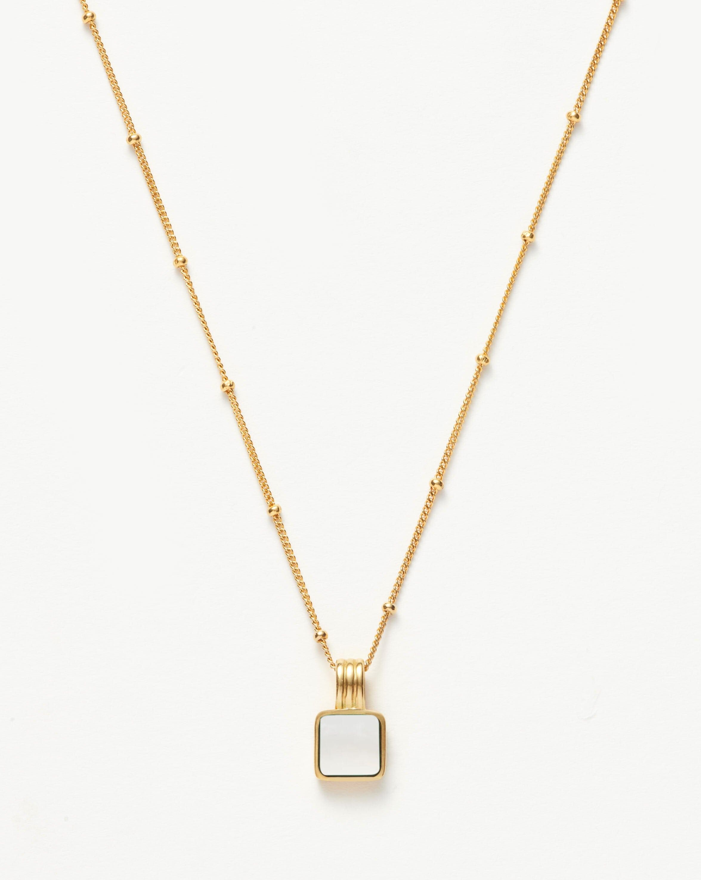 Lucy Williams Square Mother of Pearl Necklace - Missoma - Modalova
