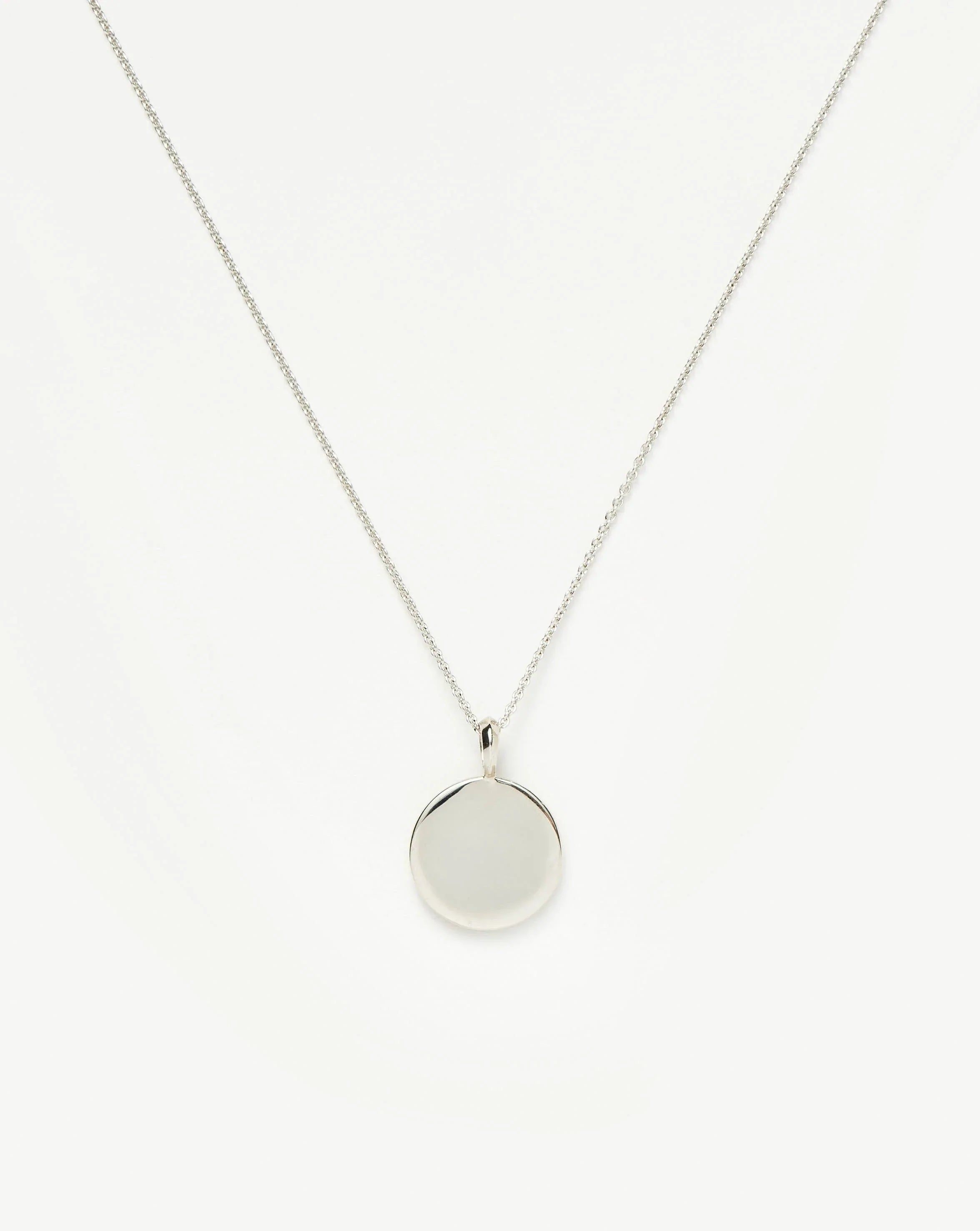 Engravable Round Necklace | Sterling Silver - Missoma - Modalova
